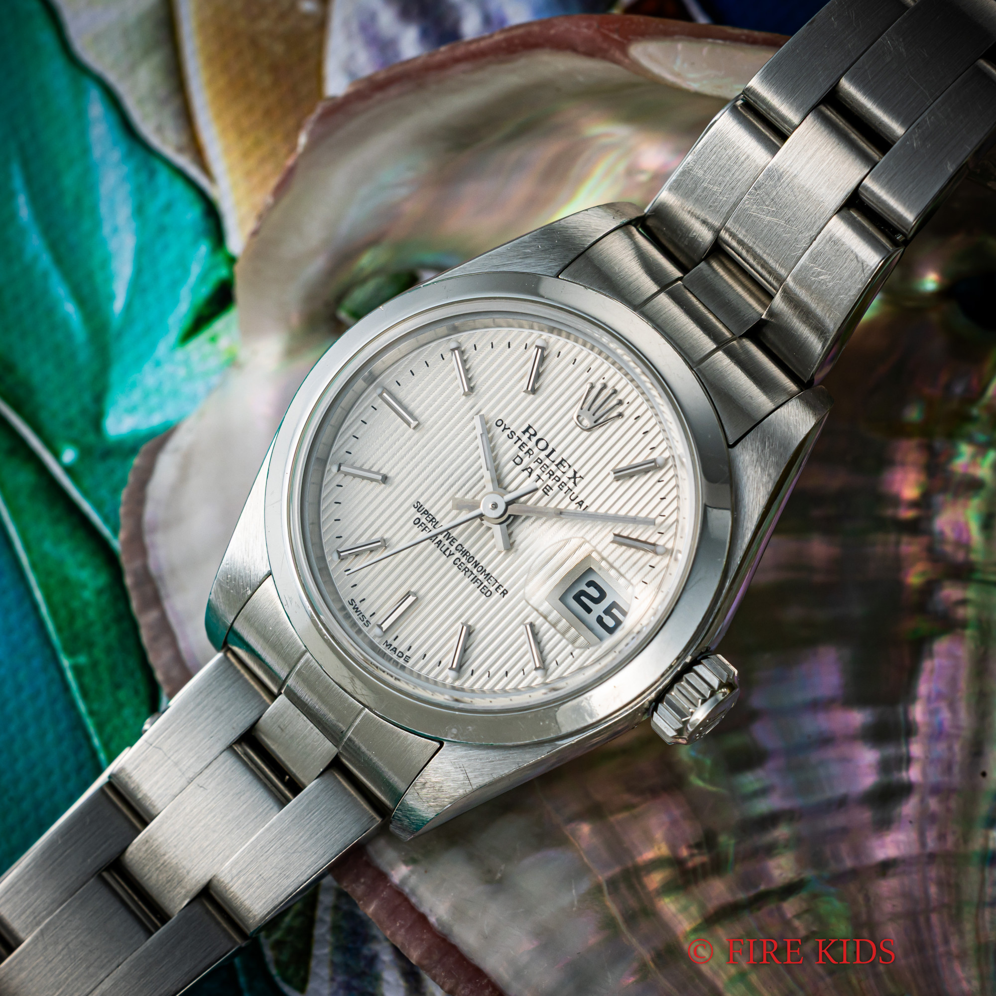 ロレックス ROLEX オイスターパーペチュアルデイト 2003～2004年製 Ref.79160 レディース タペストリー文字盤 自動巻