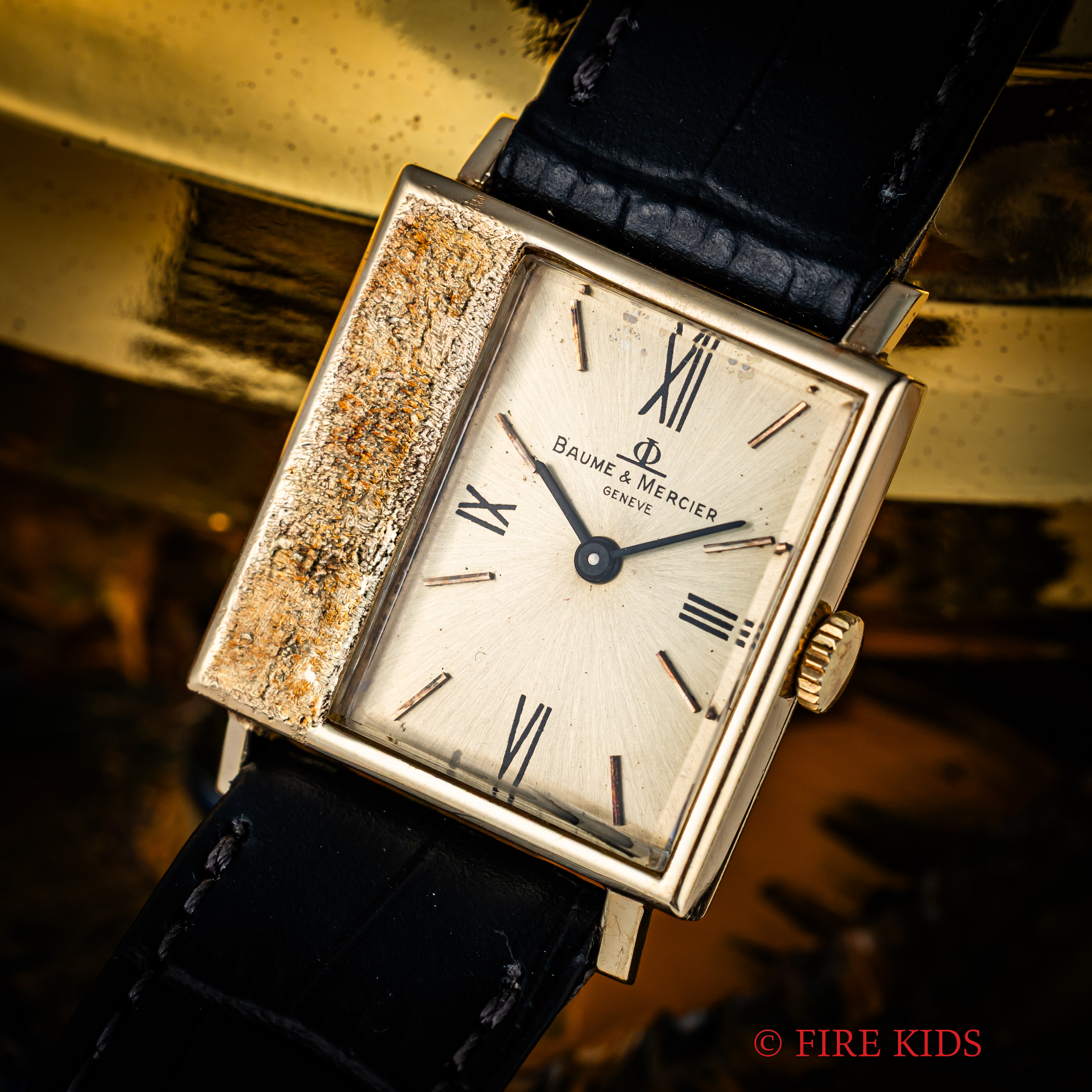 ボーム＆メルシェ BAUME&MERCIER アシンメトリーケース 1970年代製 K14金無垢 手巻 Cal.BM775