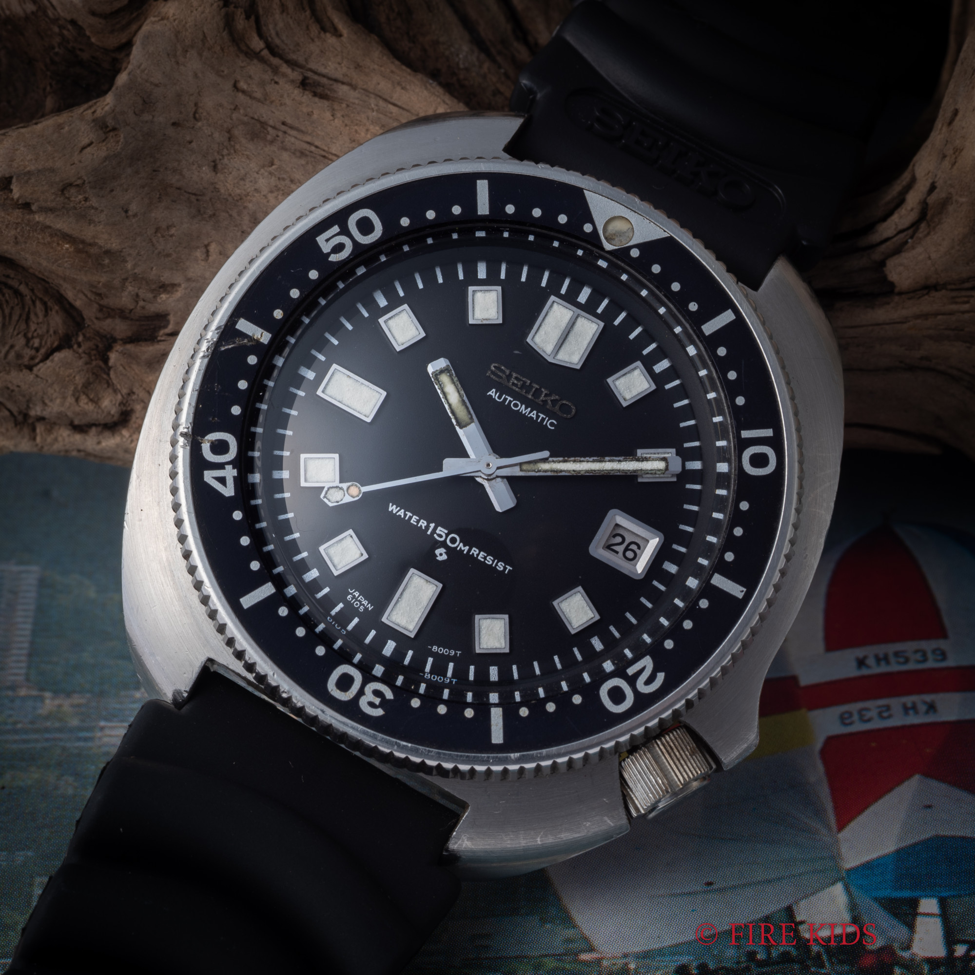 セイコー SEIKO 150ｍダイバー 2nd後期 1975年製 Ref.6105-8110 自動巻き ウエムラダイバー