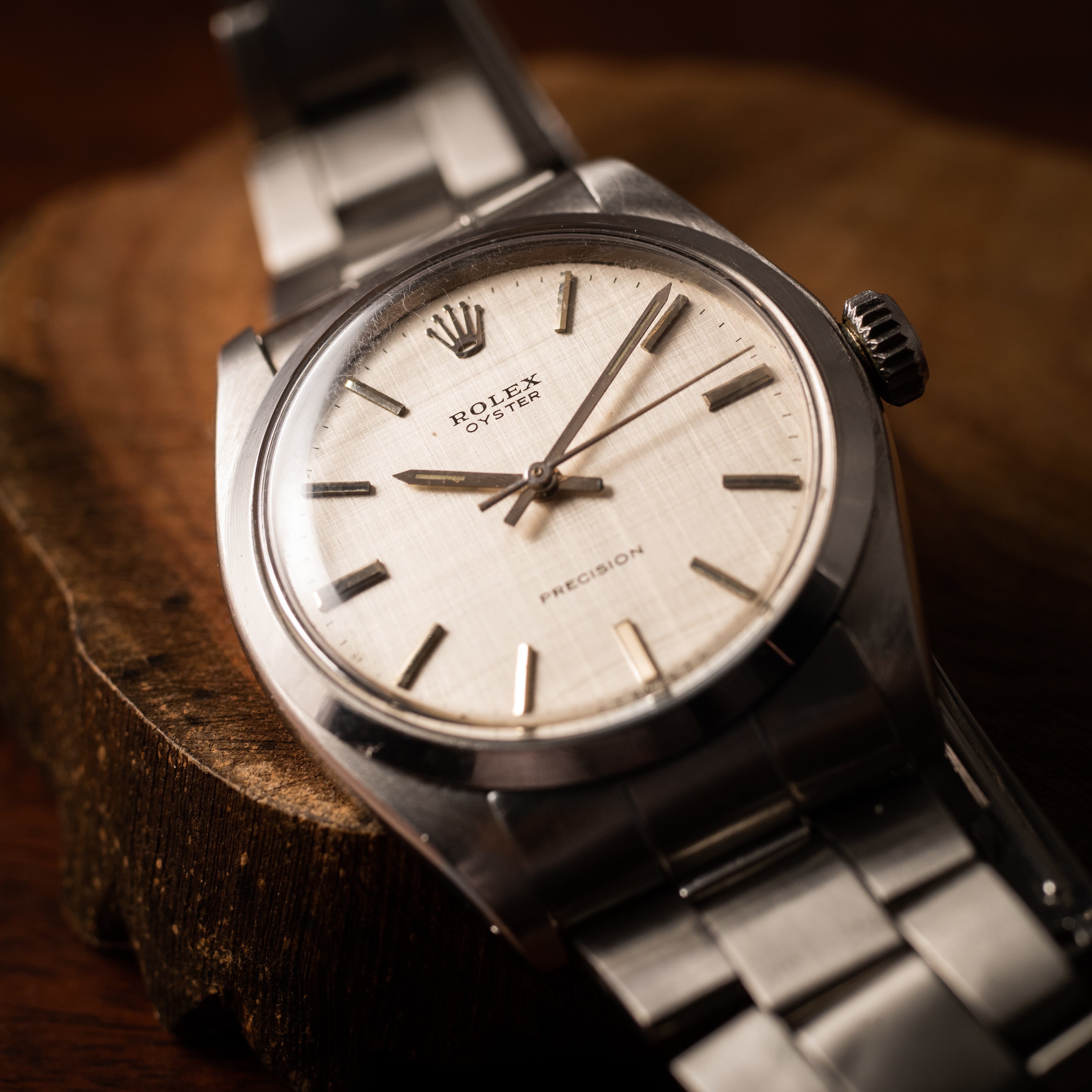 ロレックス オイスター 1972年製 手巻き Ref.6426 リネンダイヤル