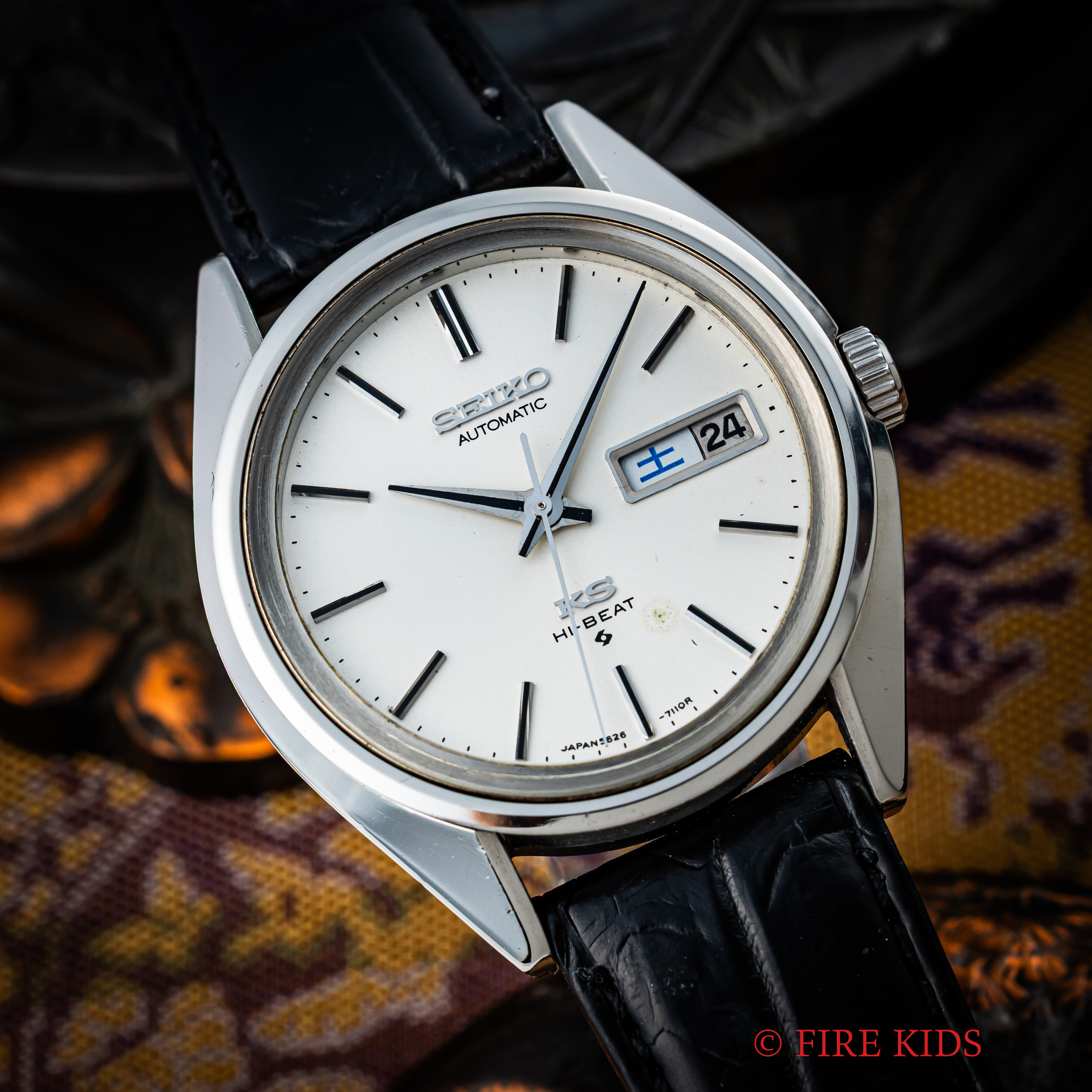 キングセイコー KING SEIKO 56KS 1974年製 8振動自動巻きデイデイト Ref.5626-7113 純正尾錠