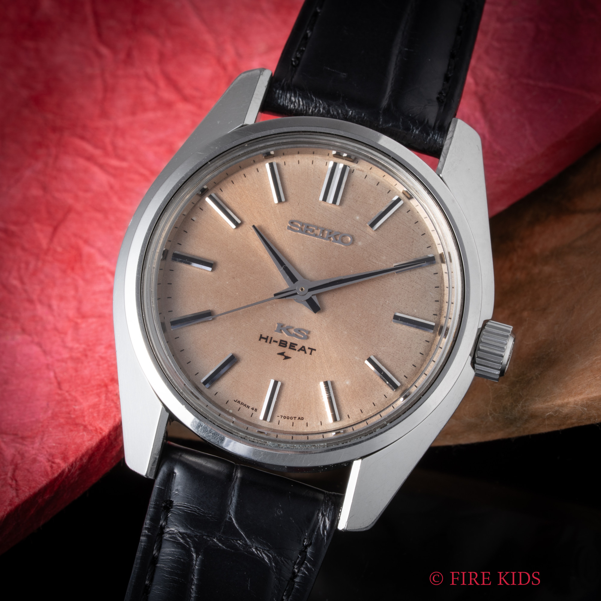 セイコー SEIKO 45KS 1969年製 パティーナ ハイビート10振動手巻 ノンデイト