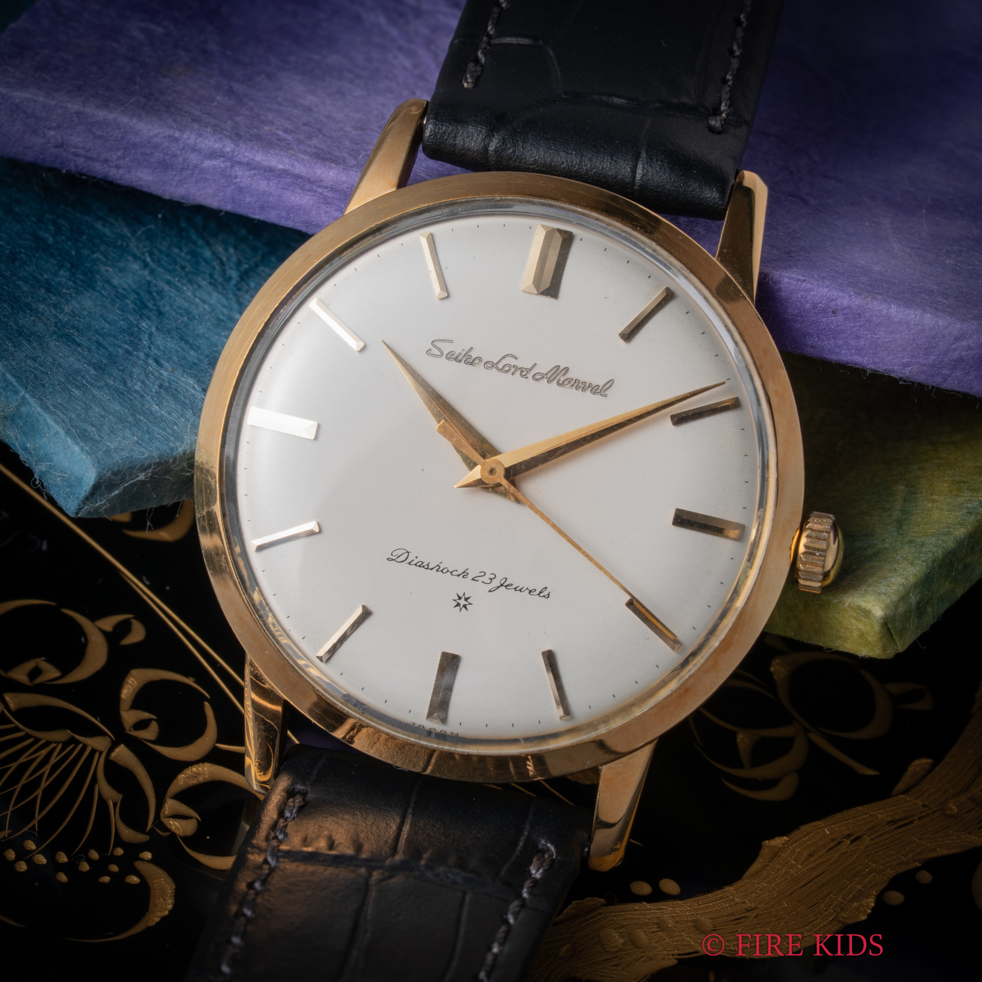 セイコー SEIKO ロードマーベル 1960年製(昭和35年) 18金イエローゴールド 彫り文字 SDダイヤル 手巻き