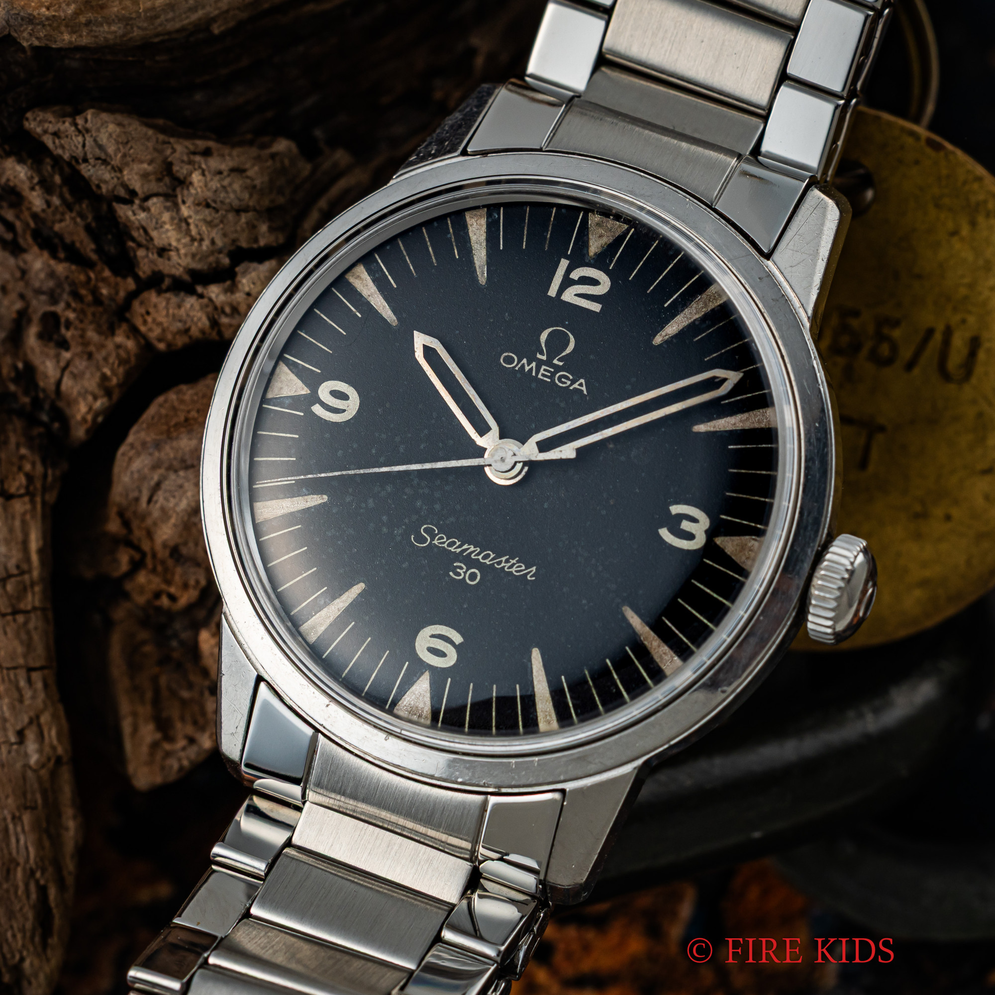 オメガ OMEGA シーマスター30 P.A.F 1962年製 Ref.135.007-64 パキスタン空軍 手巻 純正キャタピラブレス付