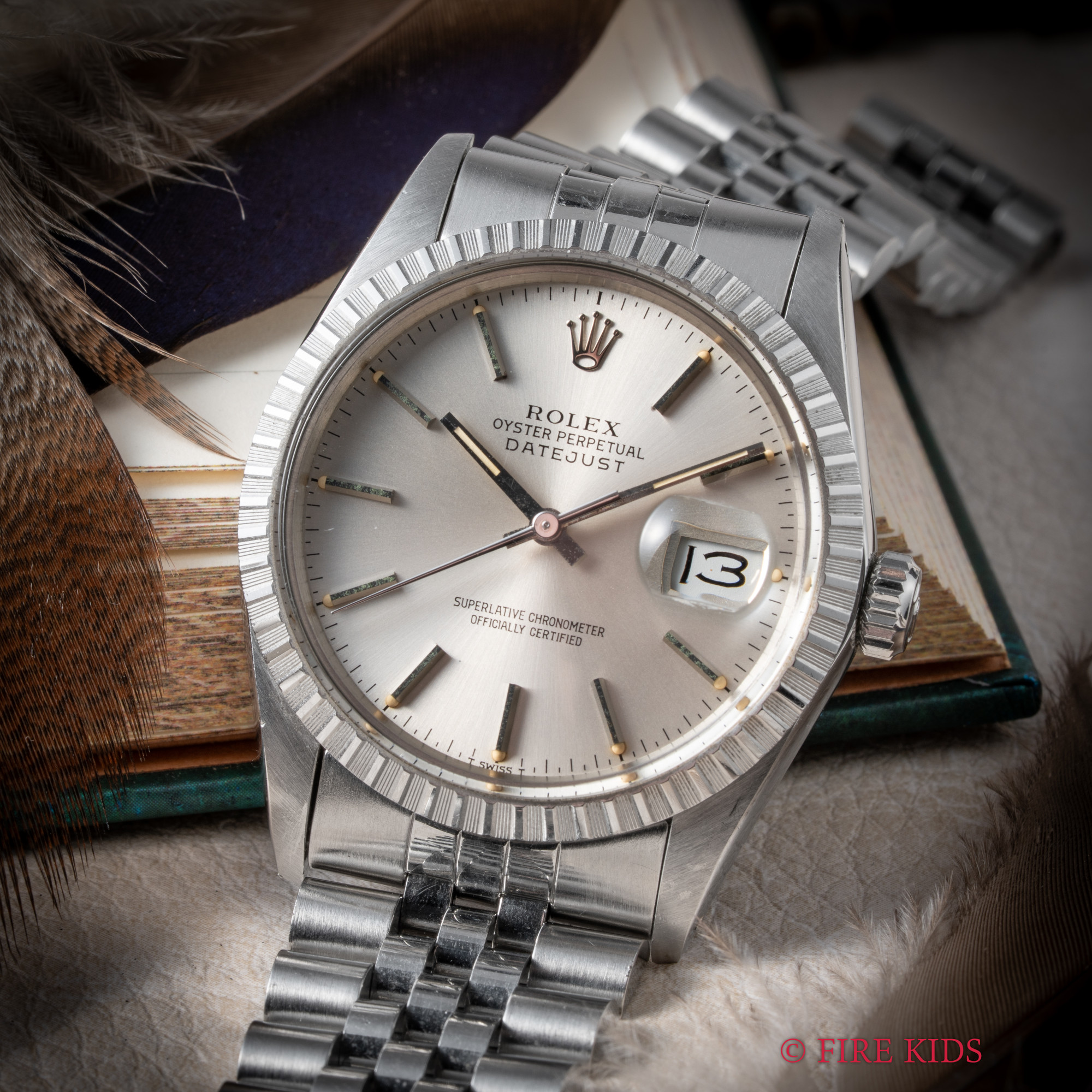 ロレックス ROLEX デイトジャスト 1986年製 Ref.16030 エングレーブドベゼル 自動巻 純正ジュビリーブレス付