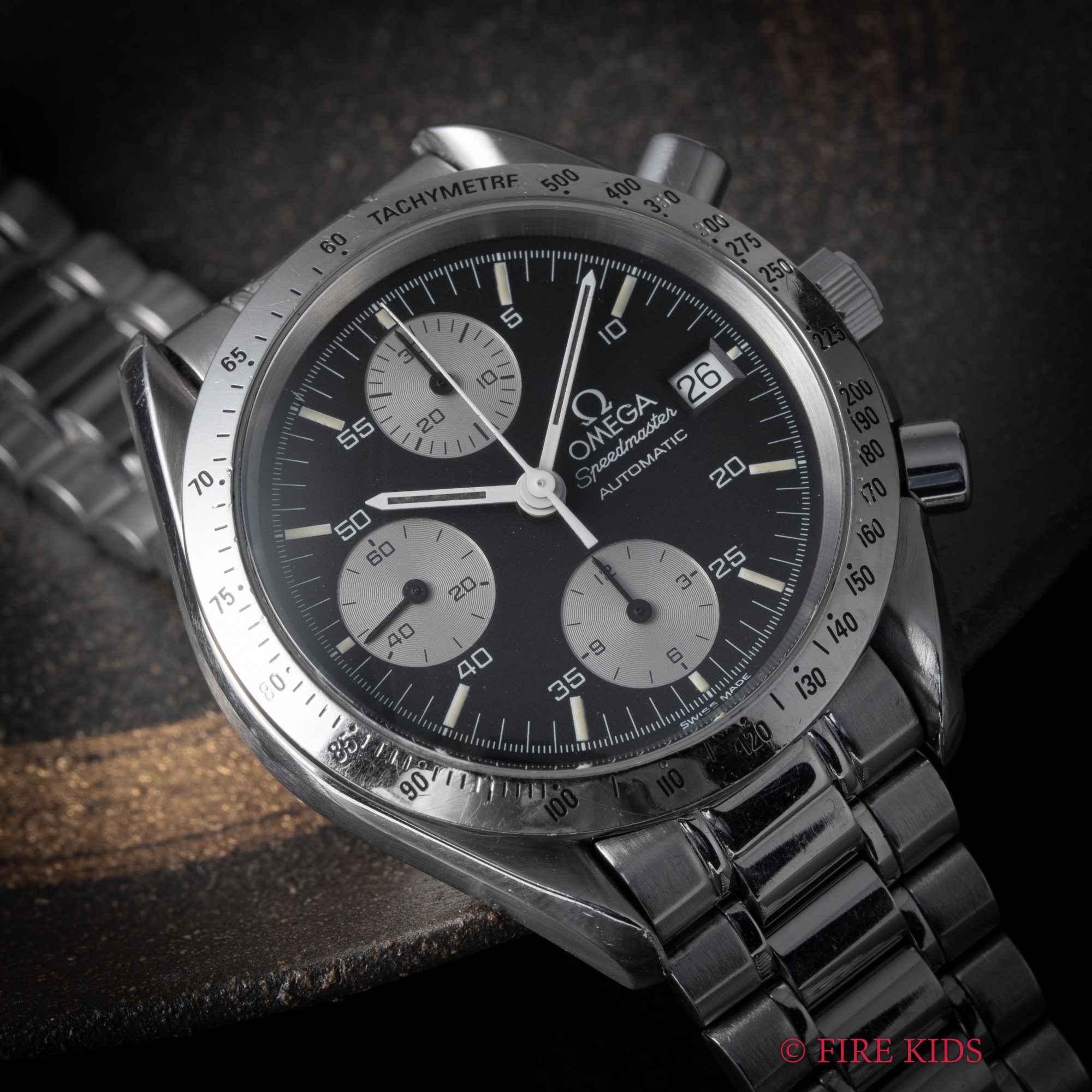 オメガ OMEGA スピードマスター 1993年製 オートマチック 逆パンダ 純正ブレス