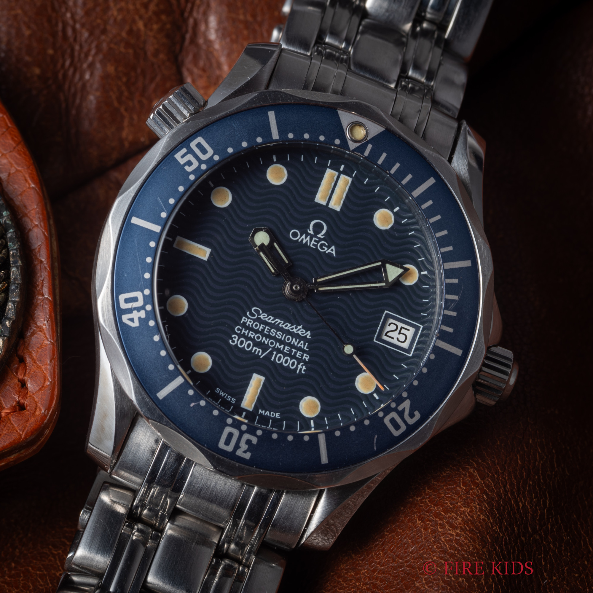 オメガ OMEGA シーマスター プロフェッショナル 1999年製 Ref.2551.80 自動巻 ミッドサイズ タグ付