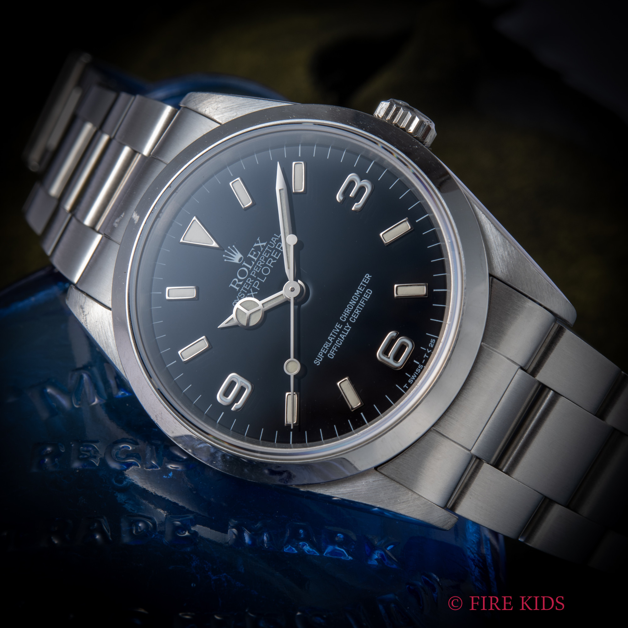 ロレックス ROLEX エクスプローラー 1996年製 T番 Ref.14270 自動巻きクロノメーター Cal.3000 シングルトリチウム レフシール付き、ギャラ付き