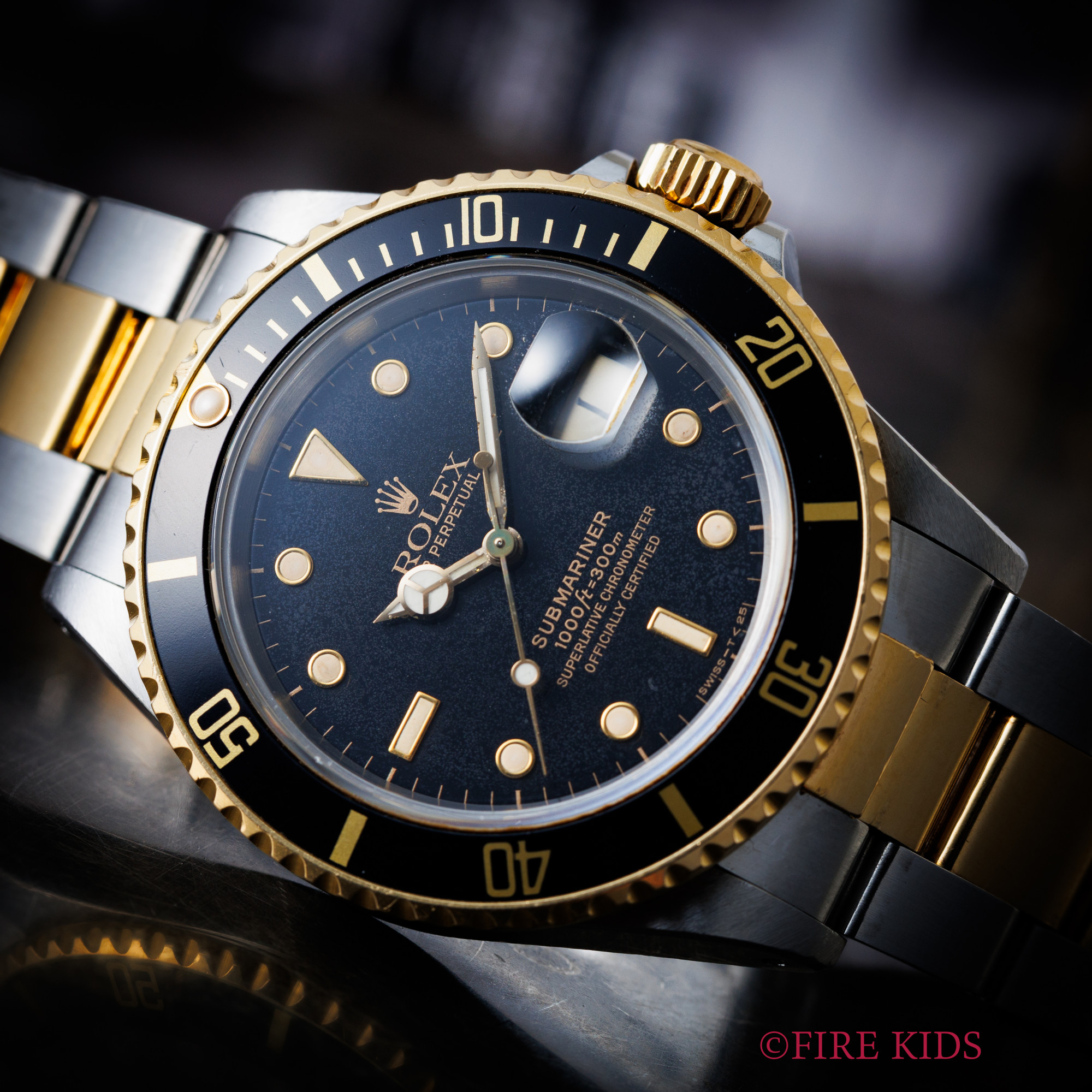 ロレックス ROLEX サブマリーナー 18KYGコンビ 1987～1988年製 R番 Ref.16803 自動巻きクロノメーター Cal.3035 サブ専用コンビブレス ギャラ付き