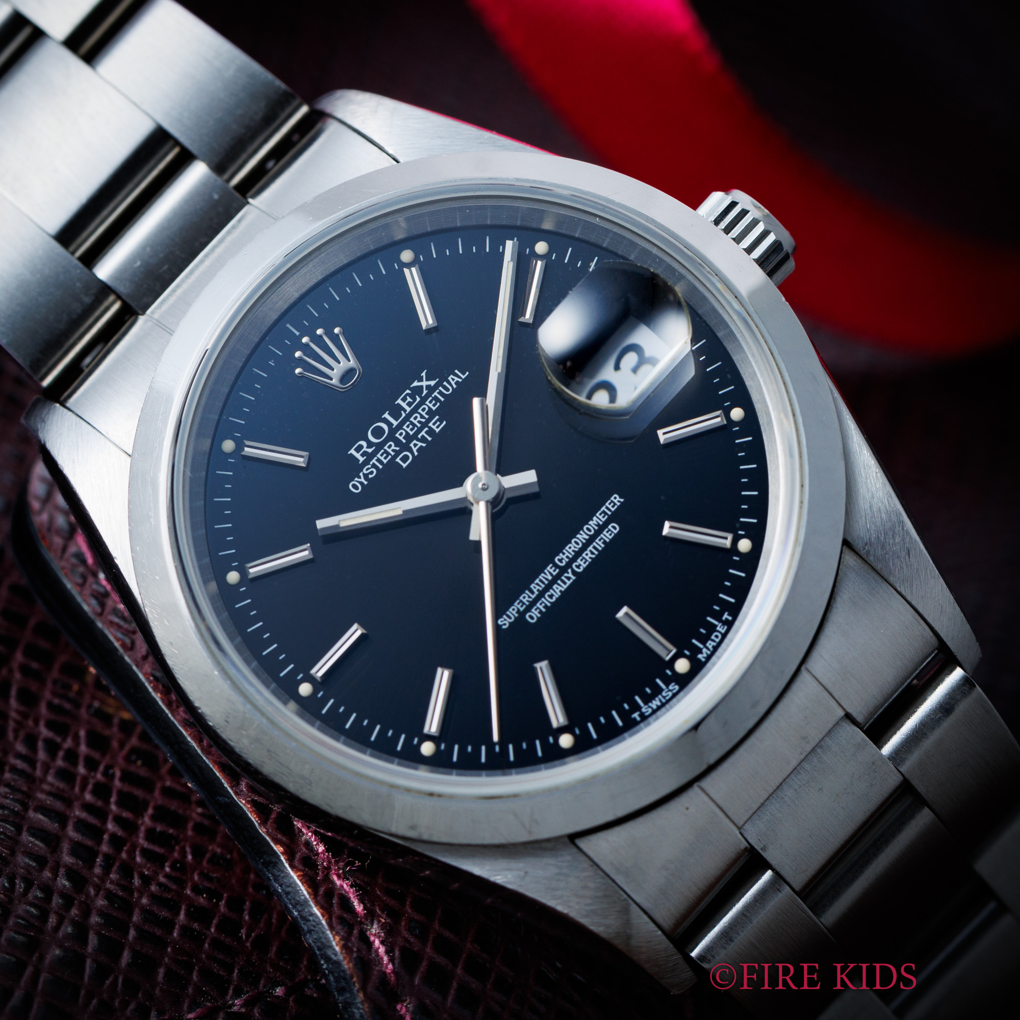 ロレックス ROLEX 1996年製 オイスターパーペチュアルデイト Ref.15200 ブラックダイヤル