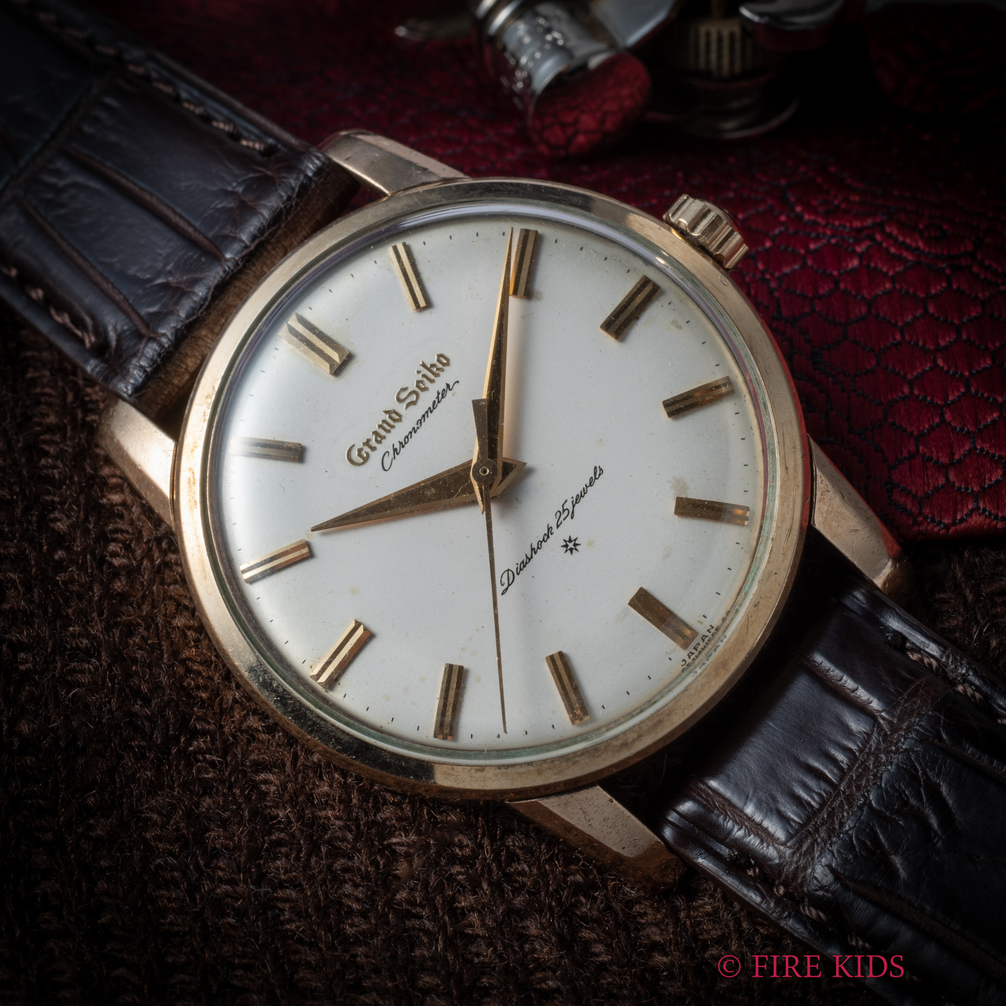 グランドセイコー GRAND SEIKO ファーストモデル 1963年製 Ref.J14070E GS 浮き・エッチングダイヤル 手巻 Cal.3180