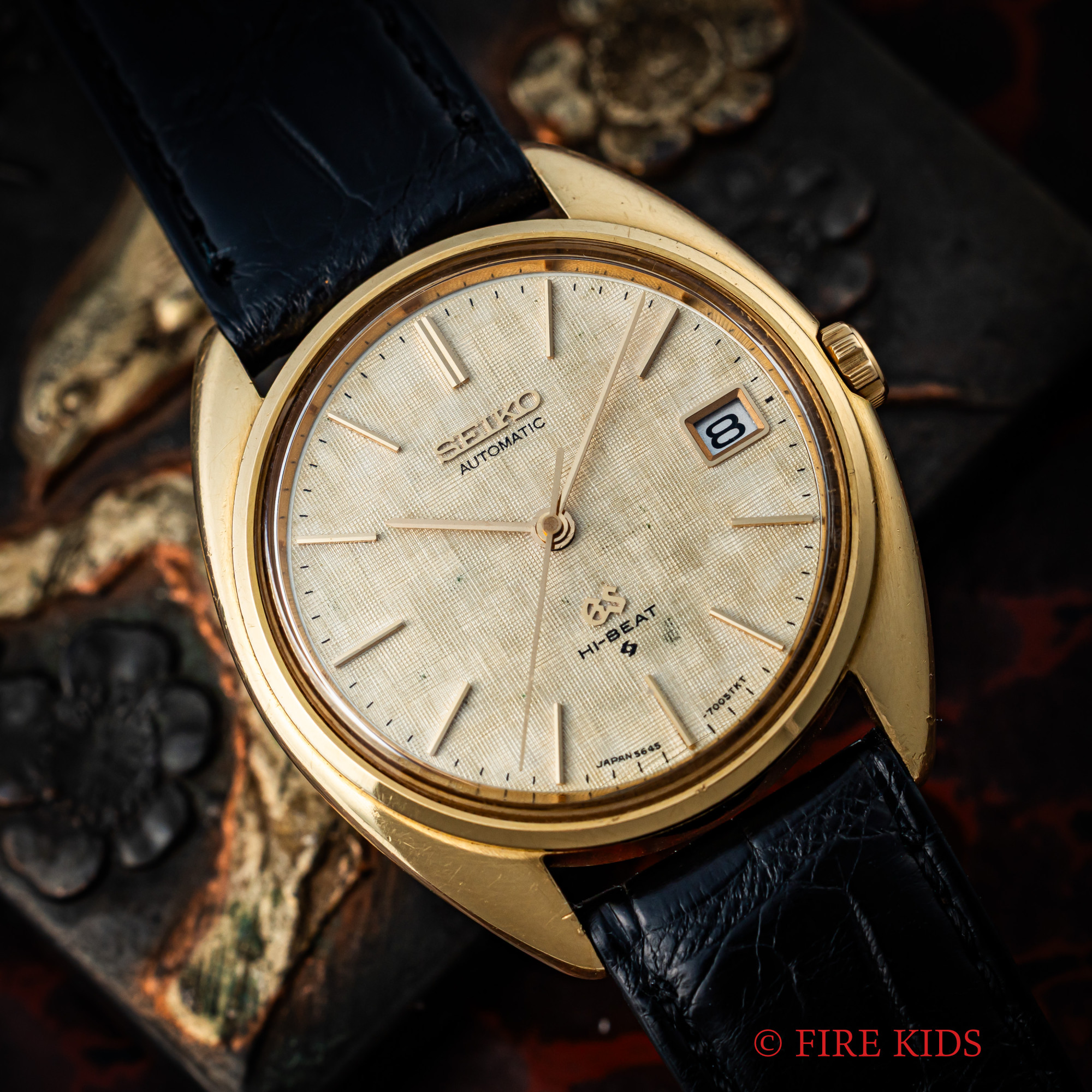 グランドセイコー GRAND SEIKO 56GS 18金無垢 1971年製 Ref.5645-7005 Cal.5645A 8振動自動巻き