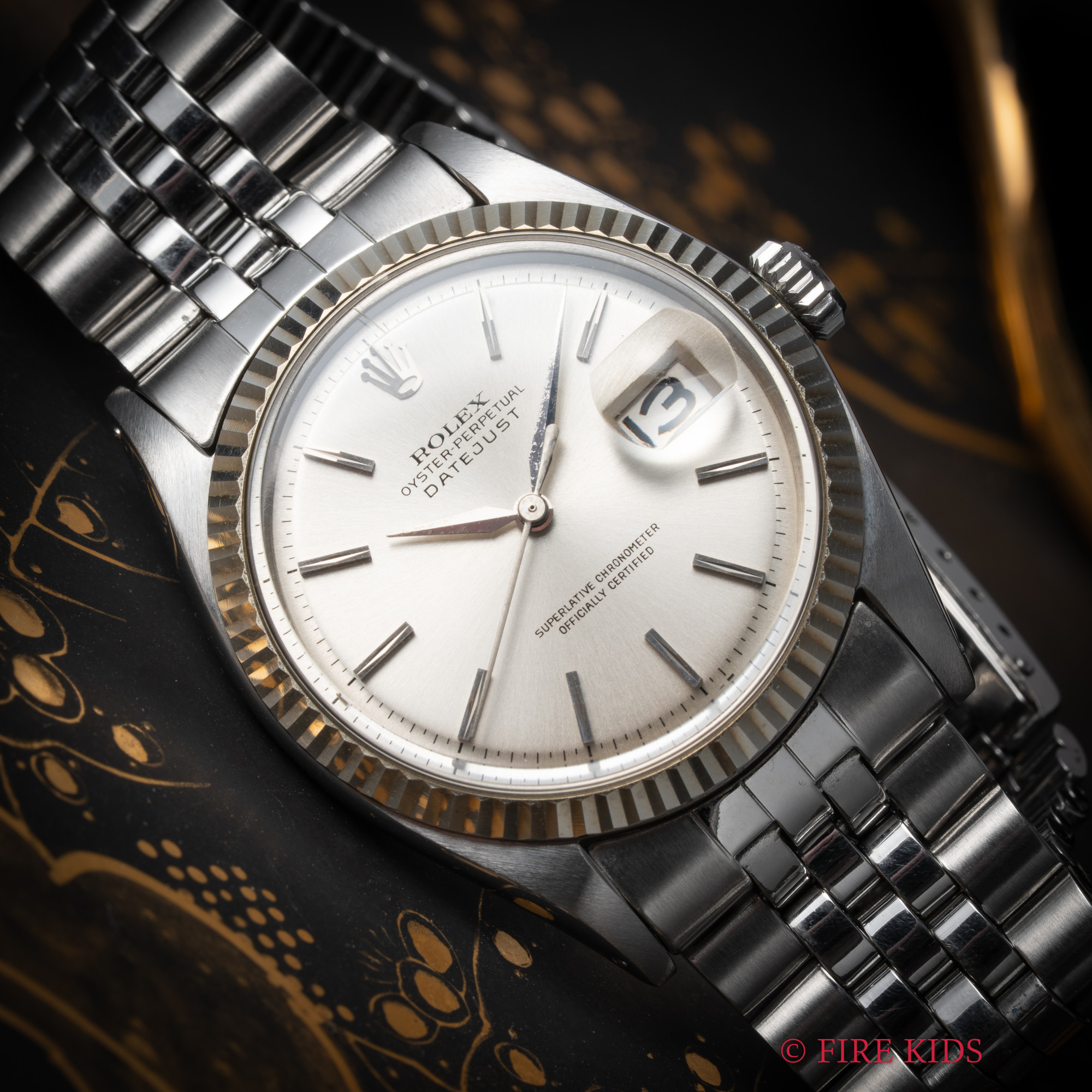 ロレックス ROLEX デイトジャスト 1964年製 Ref.1601 アルファハンド 夜光無し 純正1965年製ブレス クロノメーター証明書、ギャランティー付 美品
