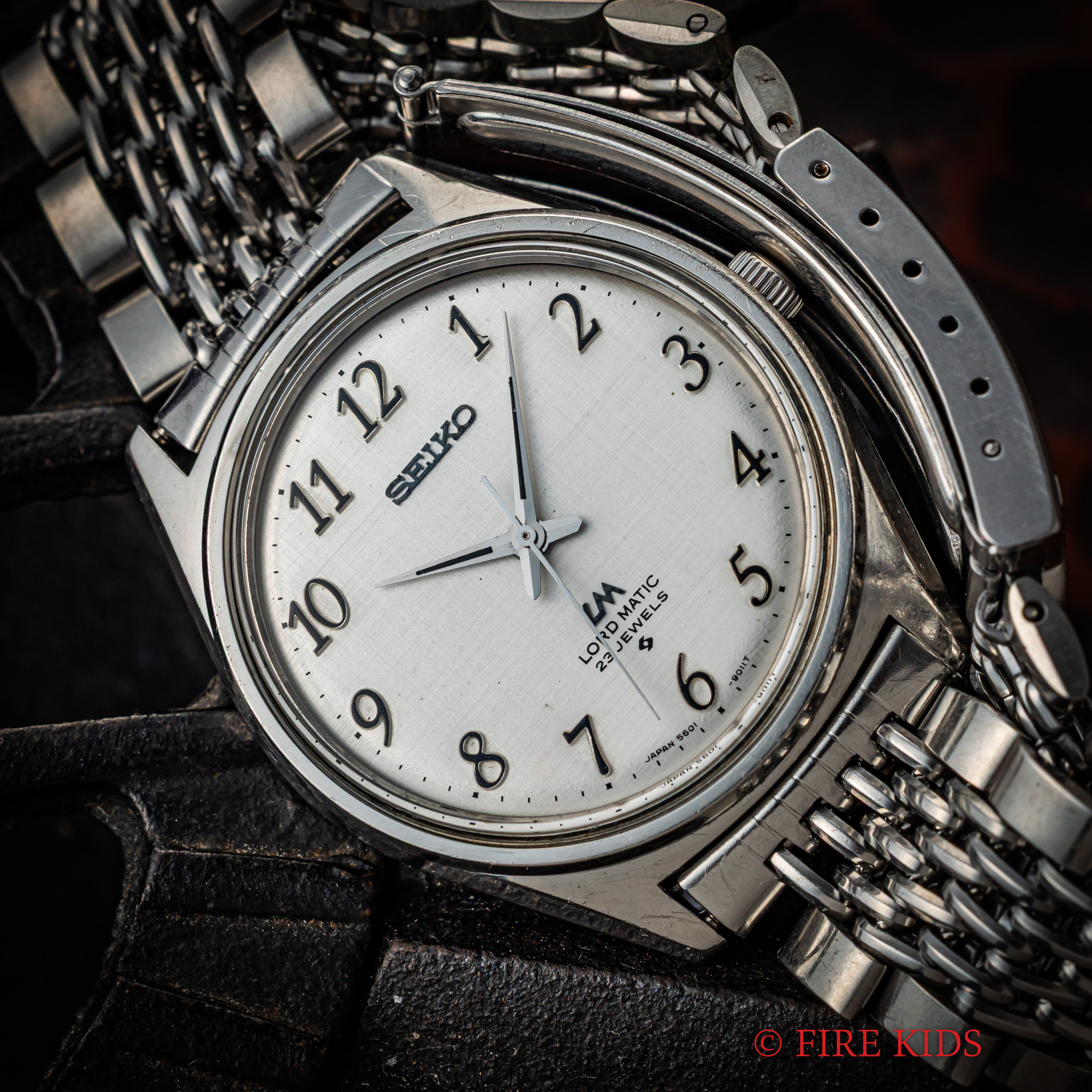 セイコー SEIKO ロードマチック LM 1974年製  Ref.5601-9000 アラビアダイヤル 自動巻 純正ステンレスブレス