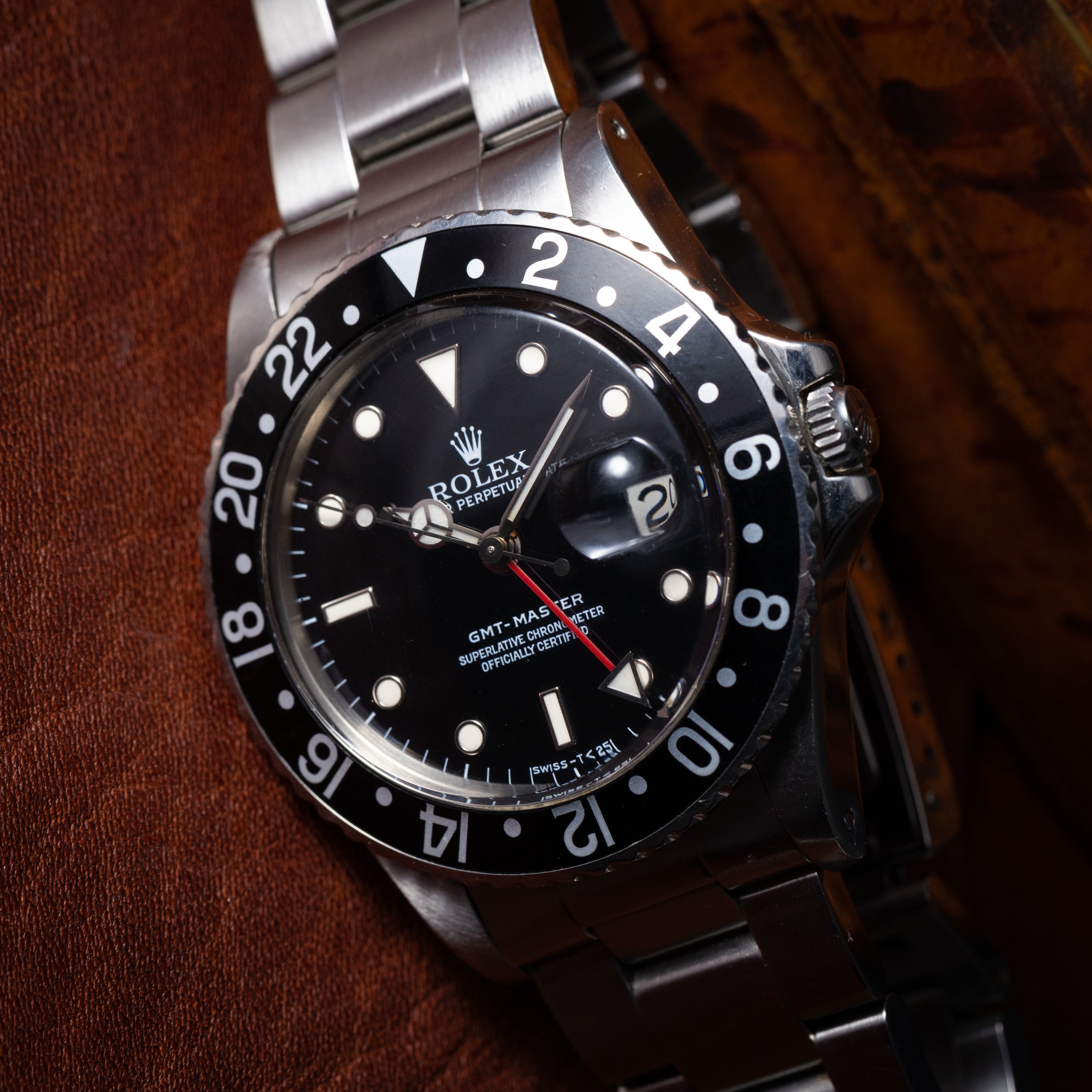 ロレックス 1982年製 Ref.16750 GMTマスター 黒ベゼル
