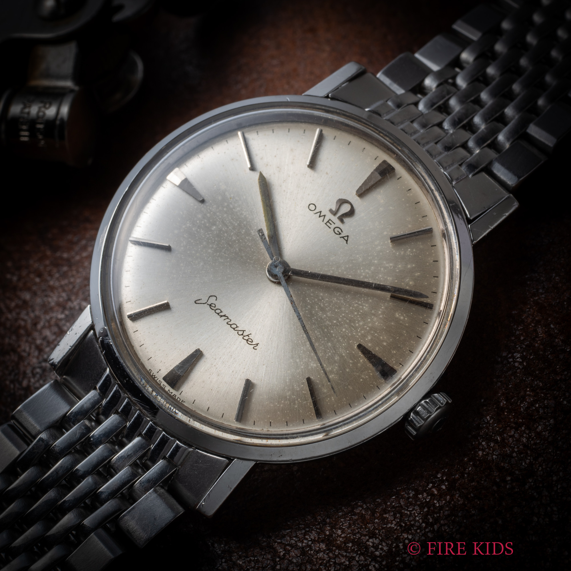 オメガ 1961年製 シーマスター Ref.14750-1SC 手巻き Cal.600 ワンピースケース 薄型ドレス 純正ブレス付