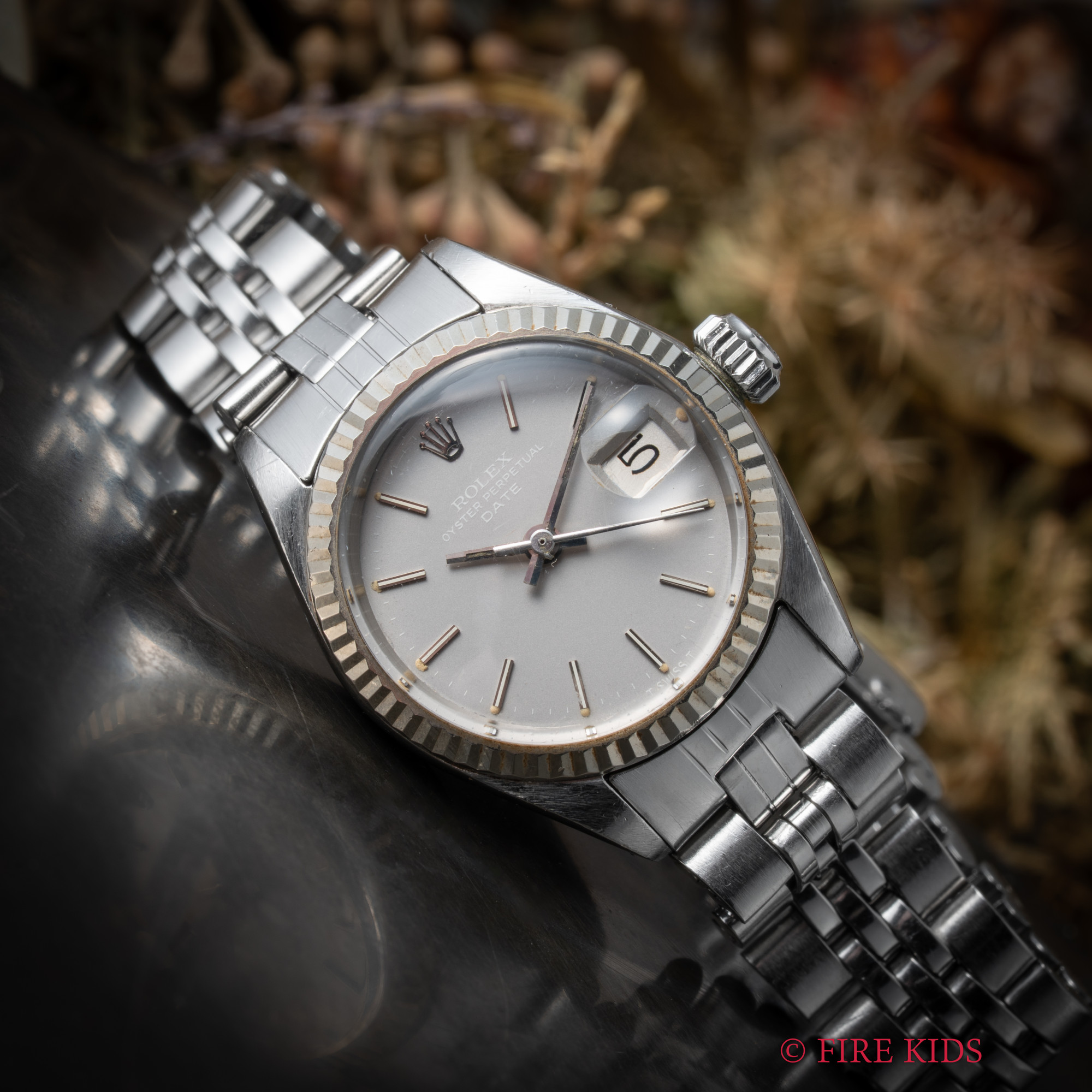 ロレックス ROLEX オイスターパーペチュアル ゴーストダイヤル 1972年製 Ref.6917 レディース 自動巻き 純正ブレス