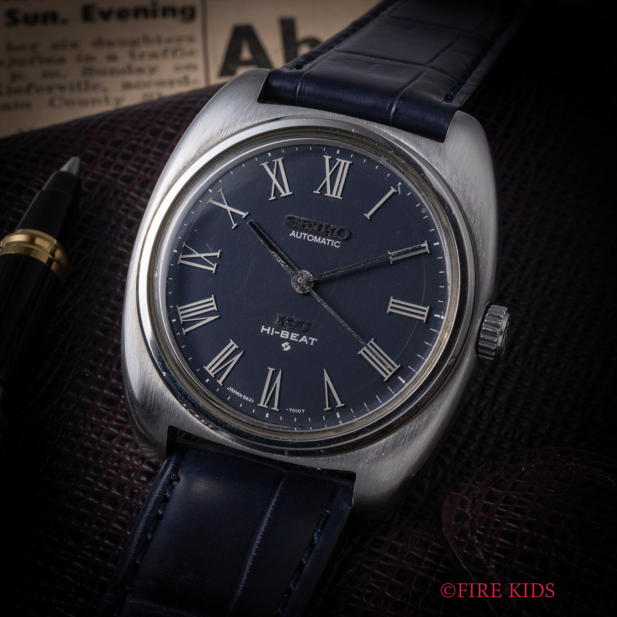 セイコー SEIKO キングセイコー 56KS 1969年製  Ref.5621-7000 ダークブルーローマンダイヤル ハイビート 自動巻