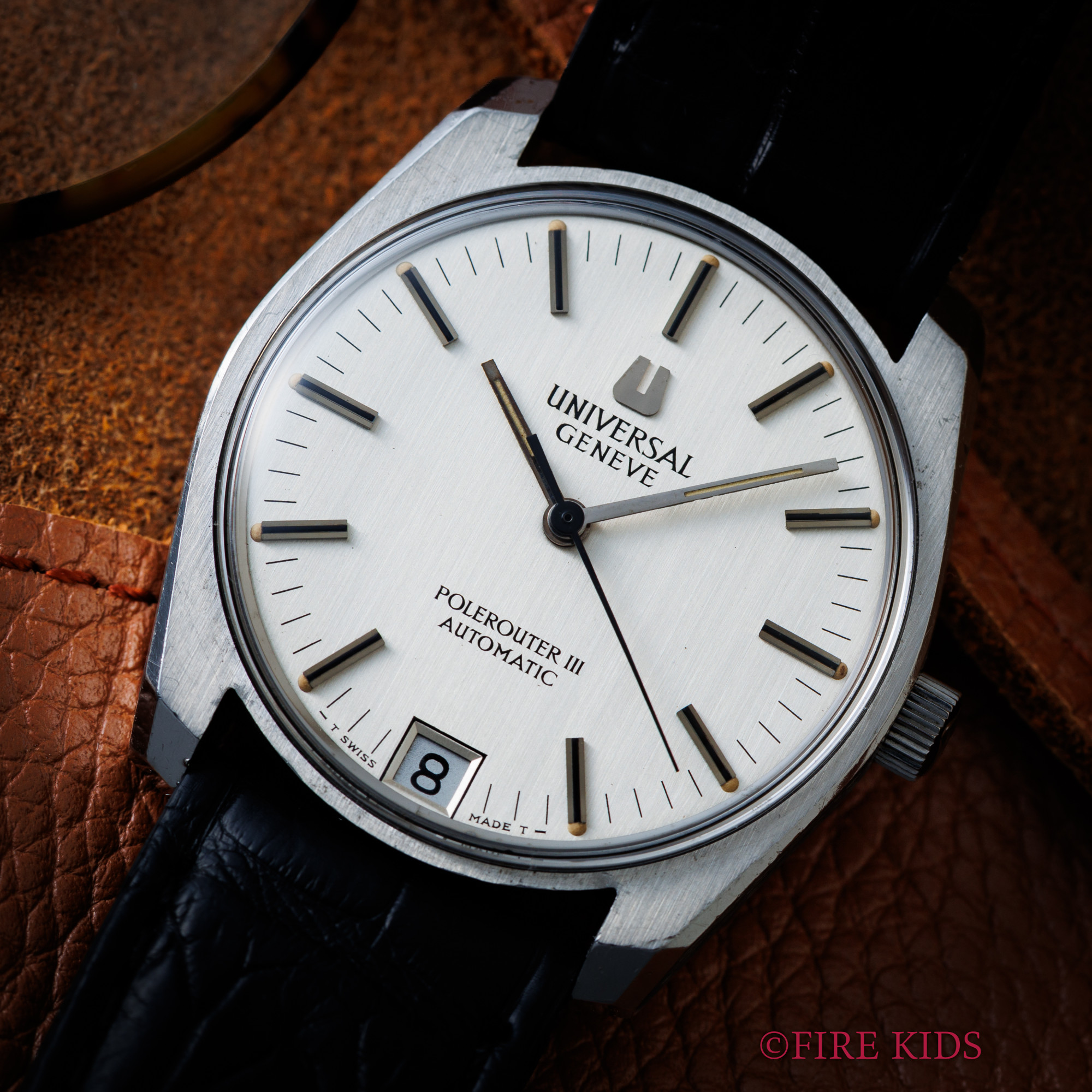 ユニバーサルジュネーブ UNIVERSAL GENEVE ポールルーターⅢ 1970年代 Ref.871107 Cal.71 マイクロローター薄型自動巻き