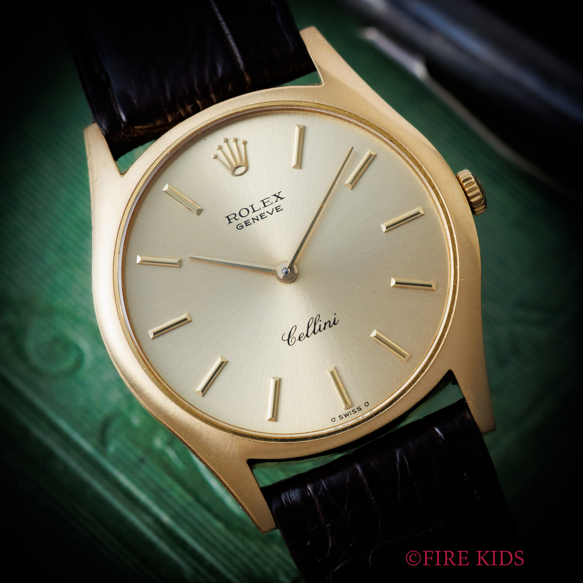 ロレックス 1973年製 18金無垢 チェリーニ シグマダイヤル Ref.3804 手巻き Cal.1600