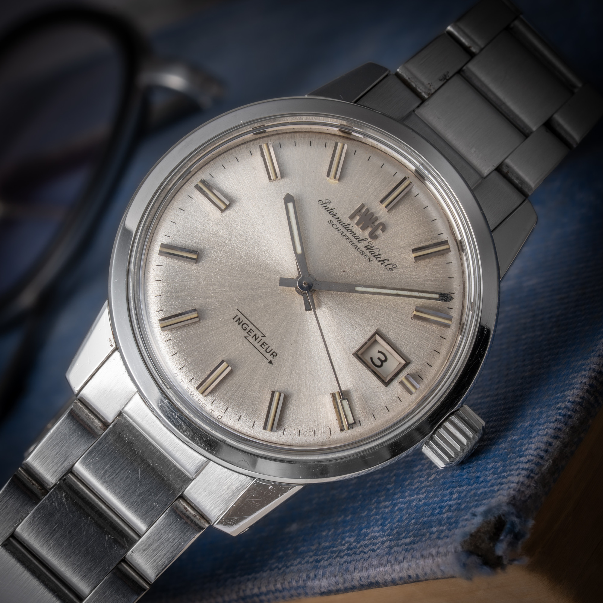 IWC 1971年製 インヂュニア 37㎜ ジャンボ Ref.866A ペラトン式自動巻き Cal.8541B ハック機能 純正ステンブレス
