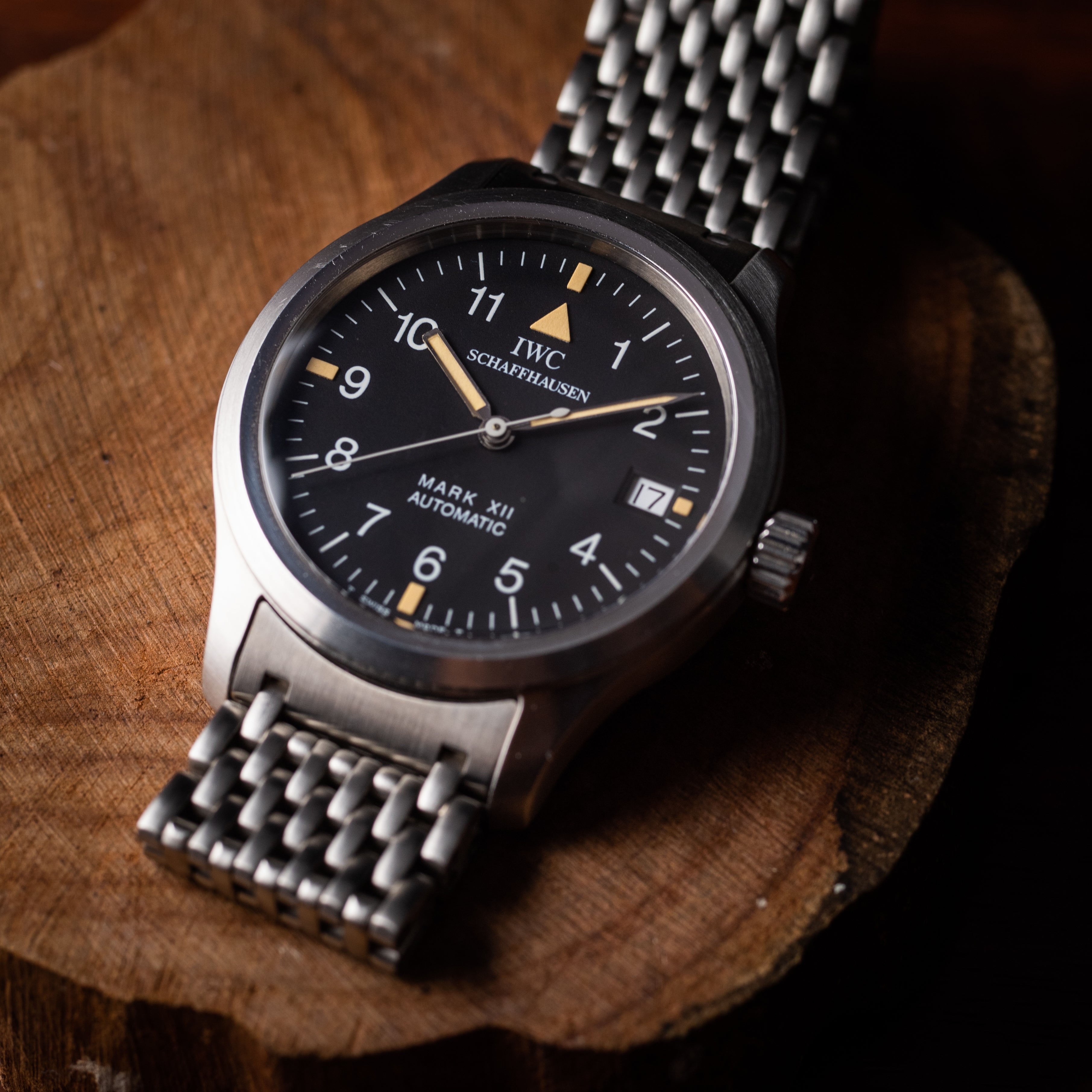 IWC マーク12 純正ステンレスブレス 1999年製 ギャラ付