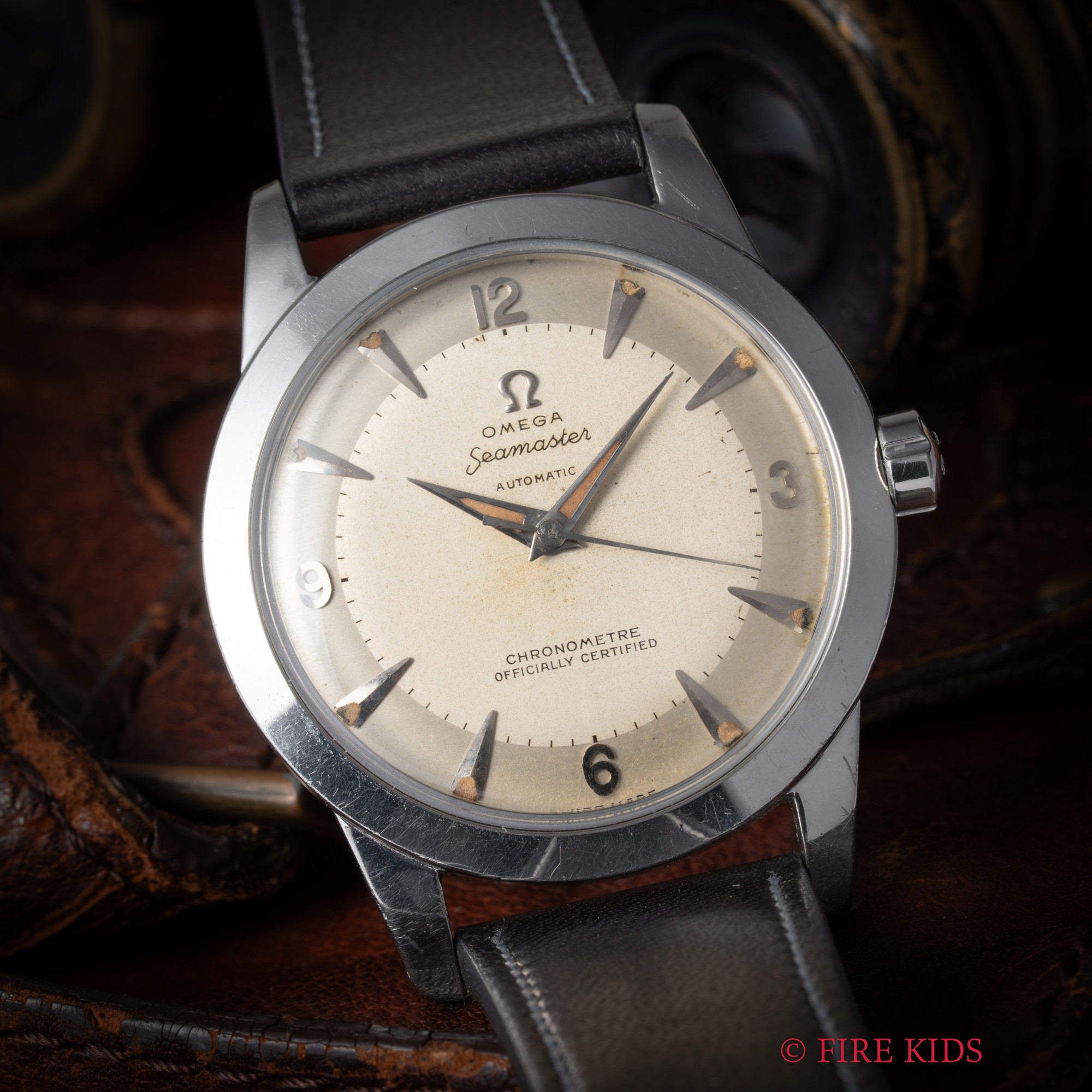 オメガ 1950～1951年製 Ref.2577-4  シーマスタークロノメーター バンパー式自動巻き Cal.352 純正尾錠
