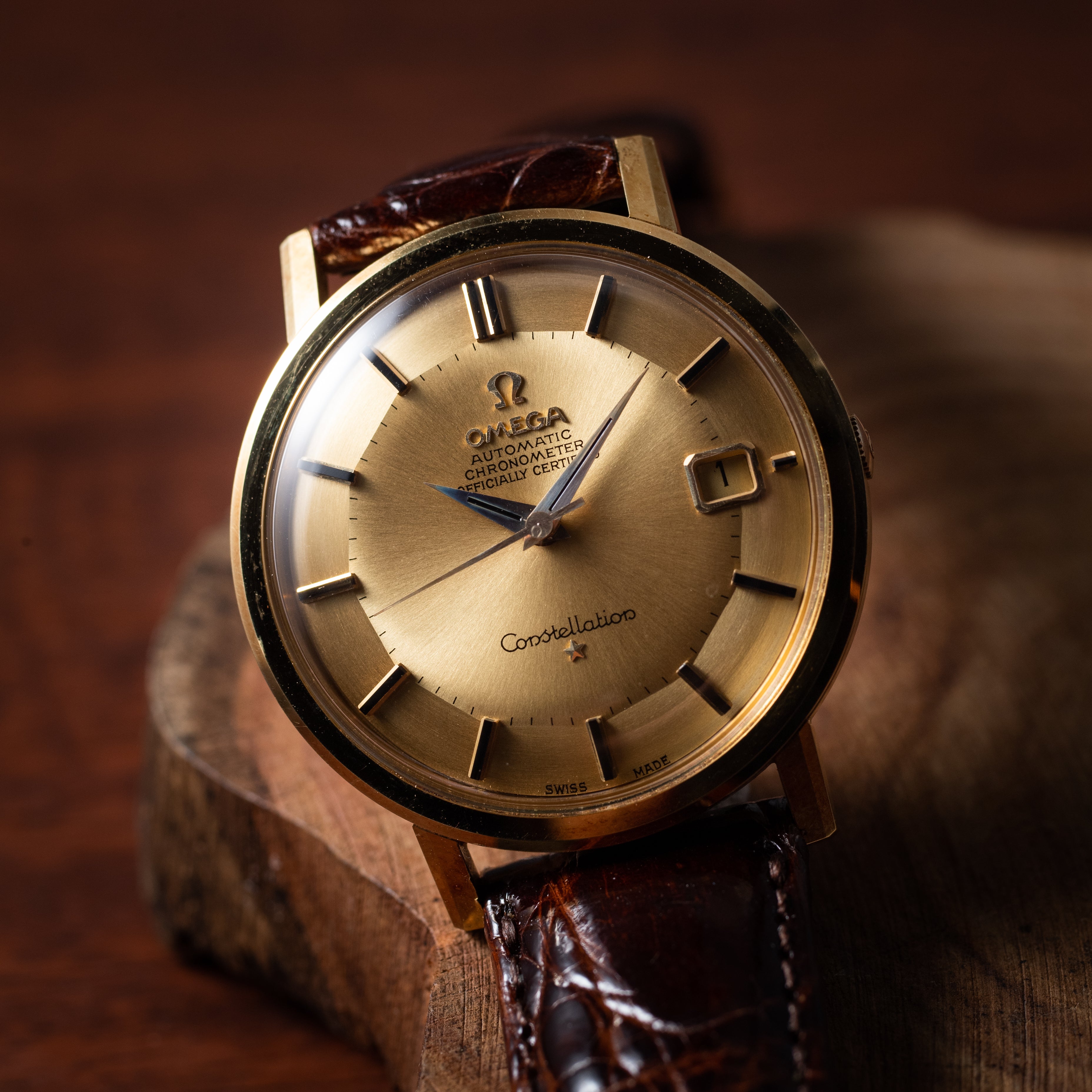 オメガ コンステレーション12角 1966年製 18KYG 自動巻き