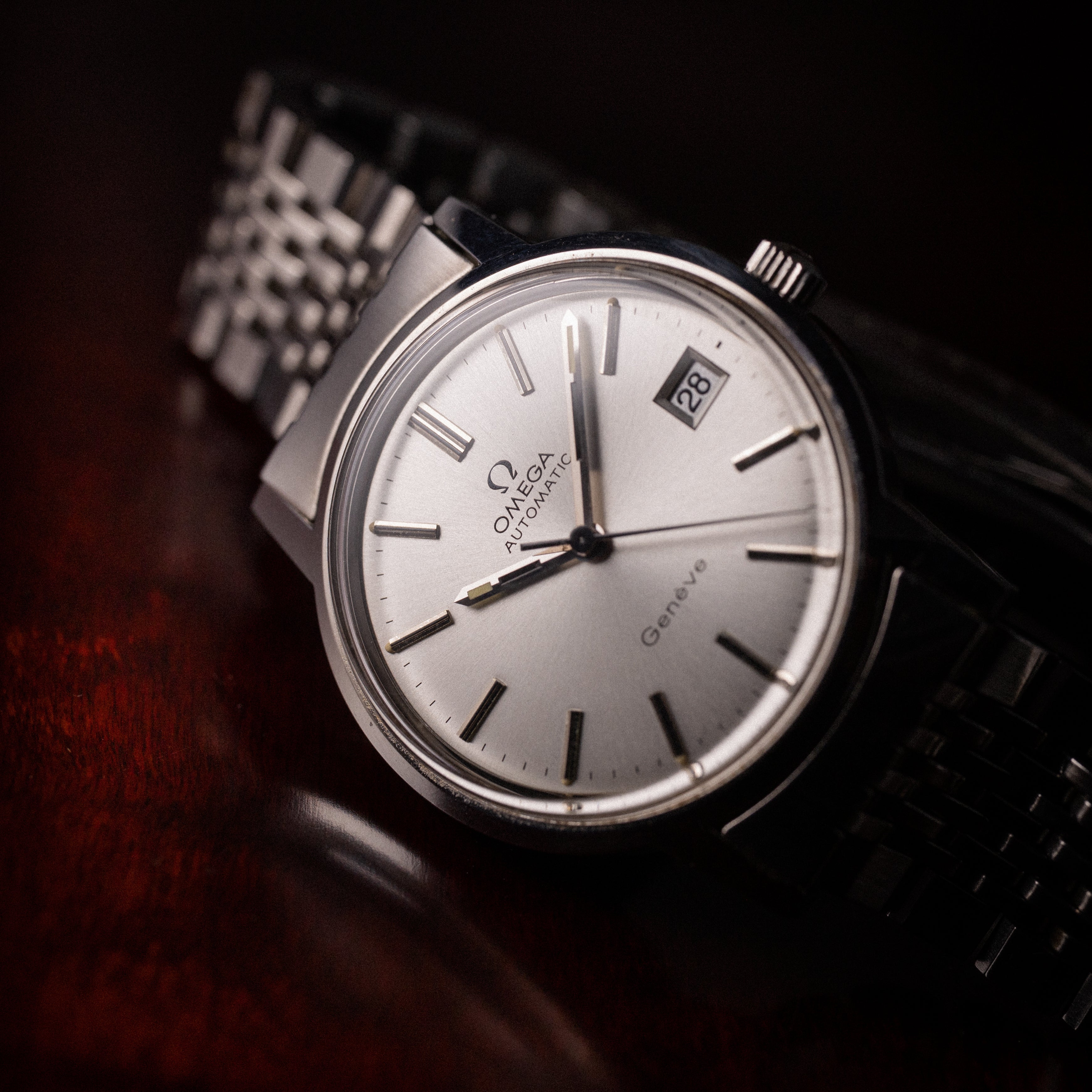 オメガ ジュネーブ オートマチック 1973年製 純正ステンレスブレス