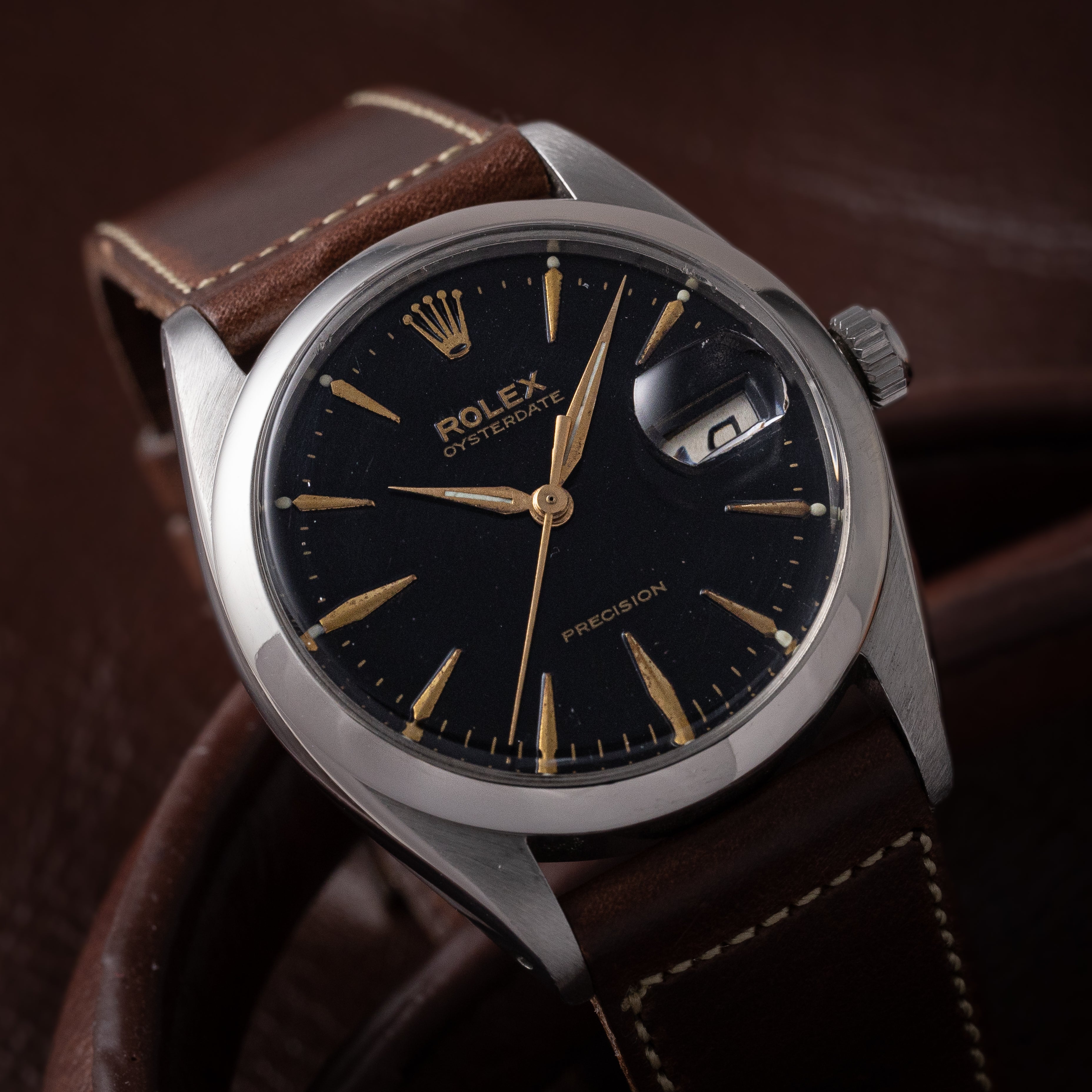 ロレックス オイスターデイト 1961年製 リダンブラック