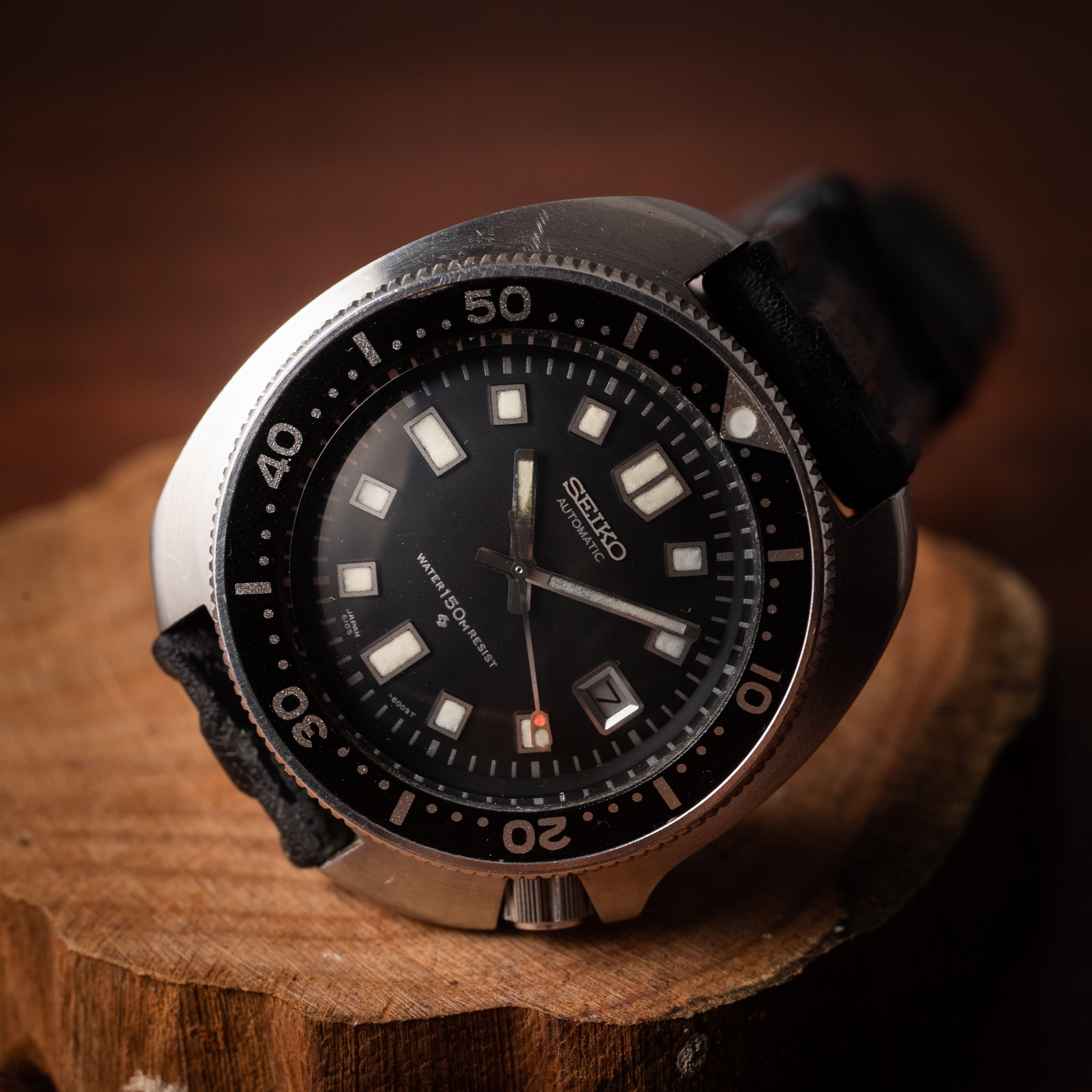 セイコー ウエムラダイバー 1972年製 150ｍダイバー 2nd 後期 オリジナルラバーベルト