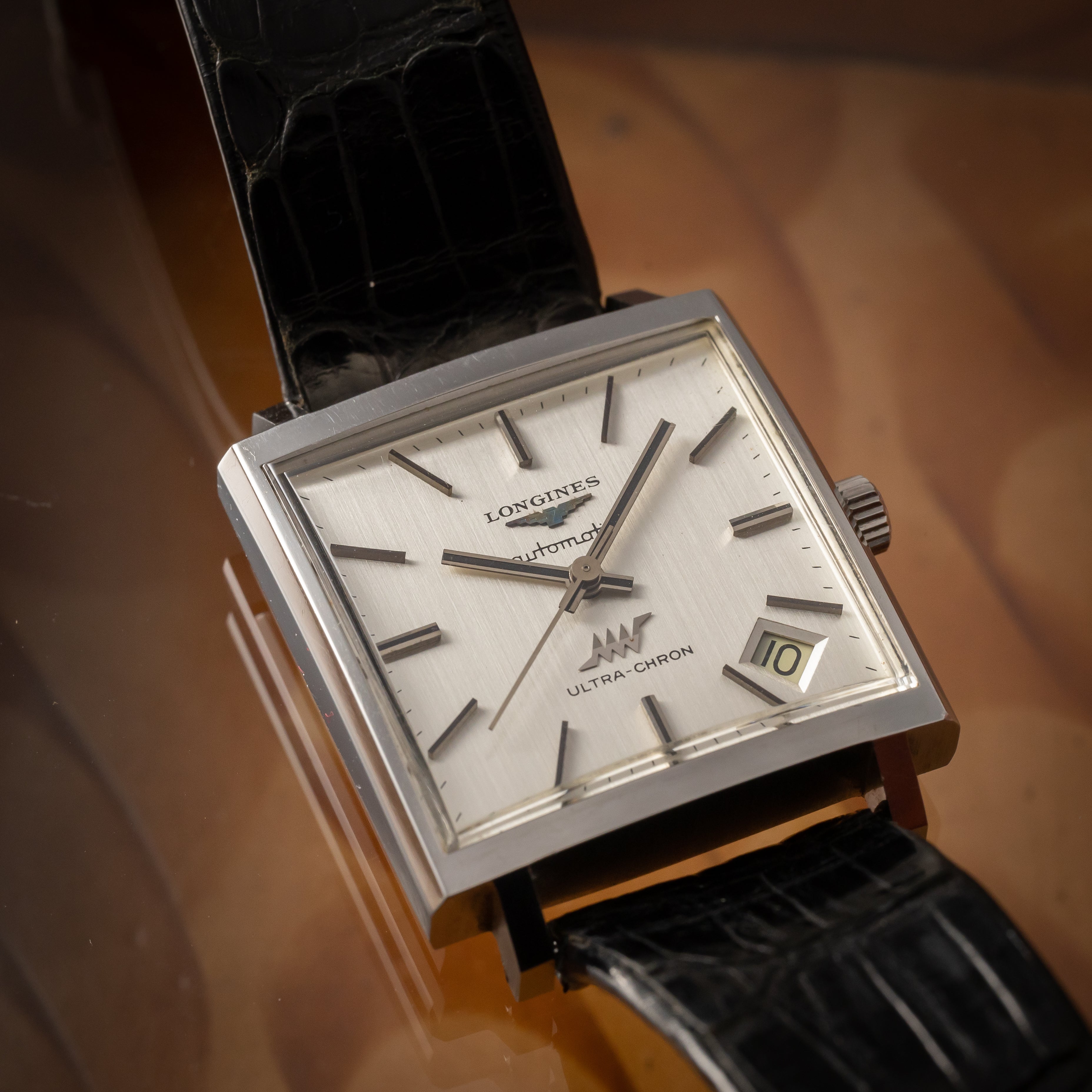 ロンジン ウルトラクロン 1969年製 スクエアケース 箱、保証書付き Cal.431