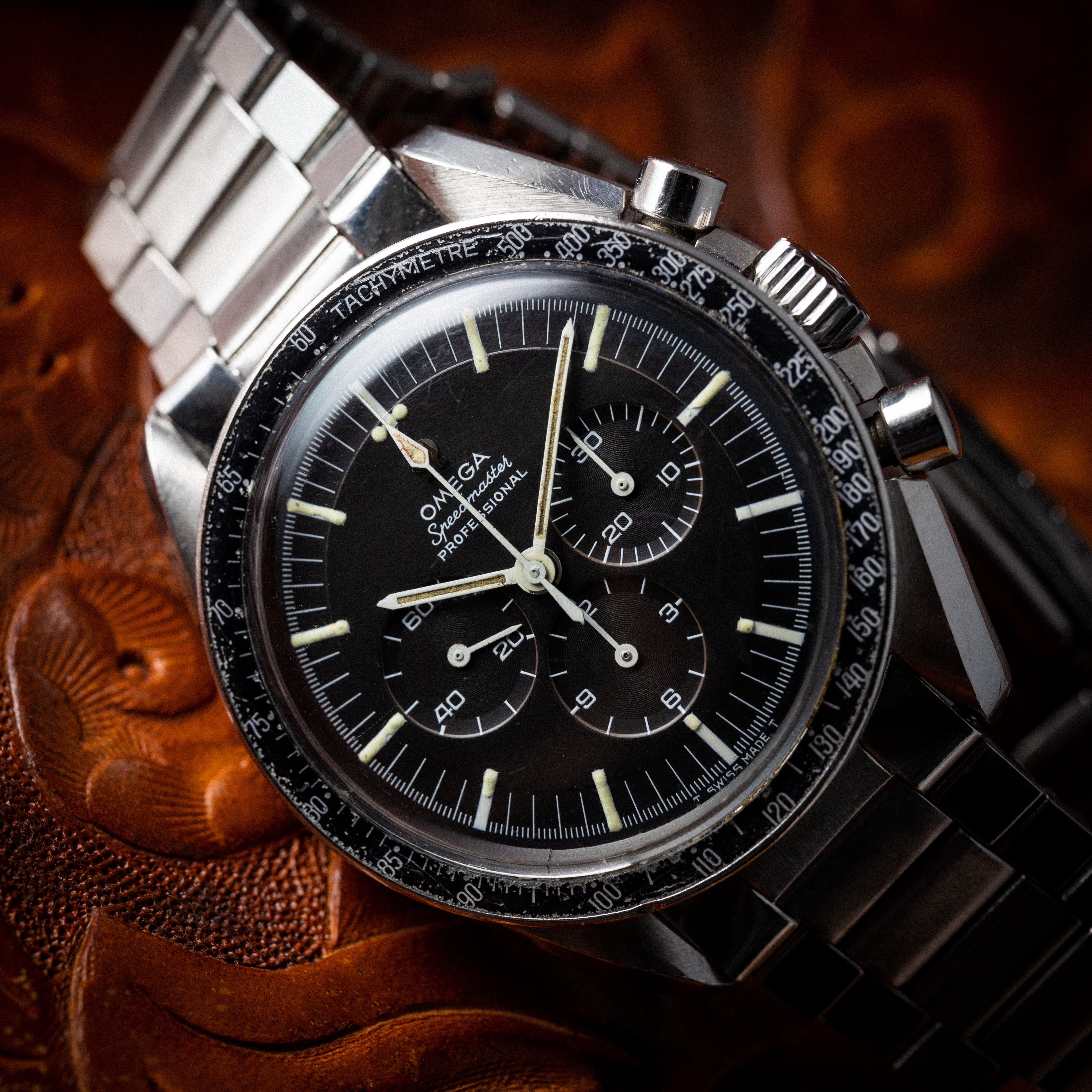 オメガ 1967年製 スピードマスター プロフェッショナル 4th 純正キャタピラブレス付き