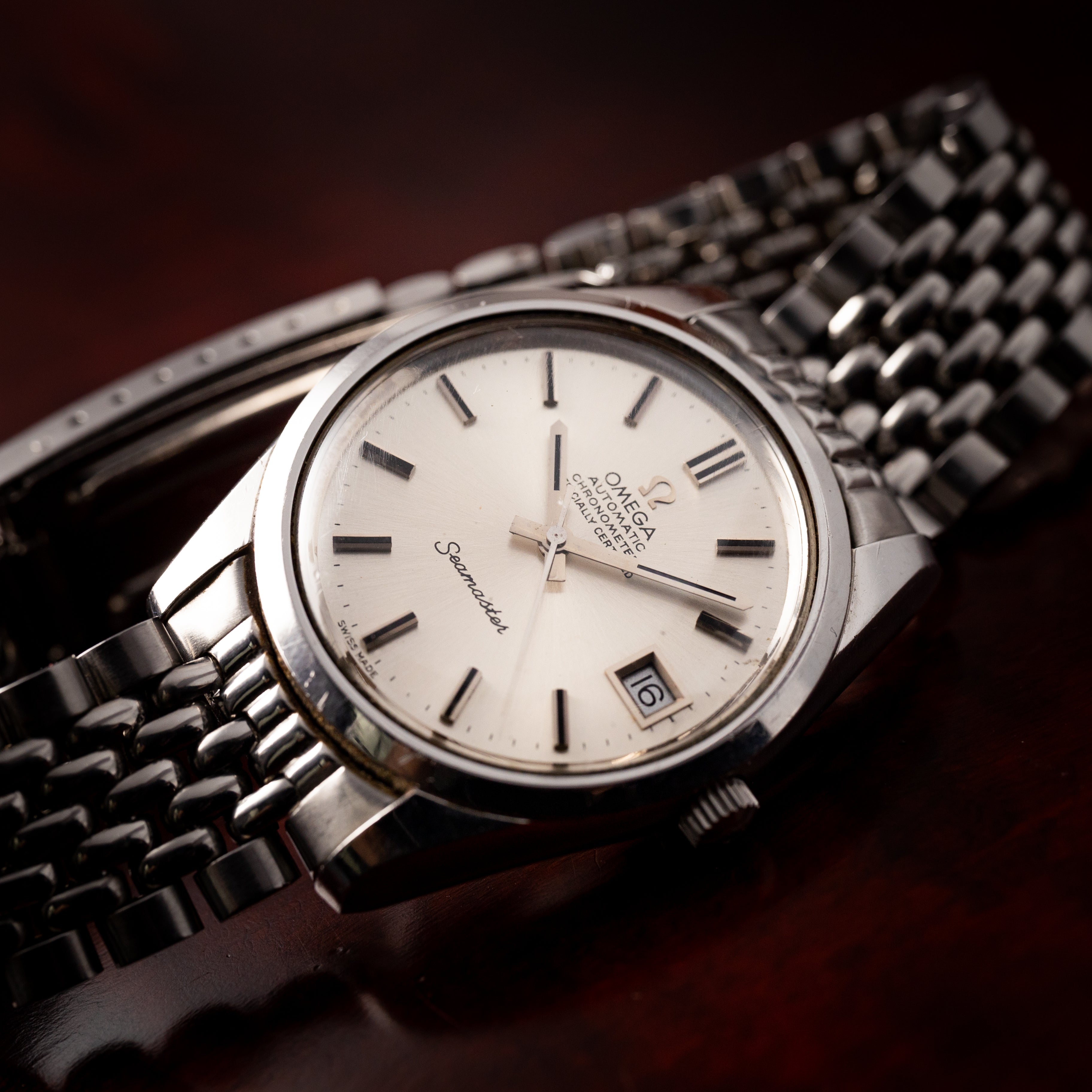 オメガ 1973年製 シーマスタークロノメーター 自動巻き ライスジュビリーブレス