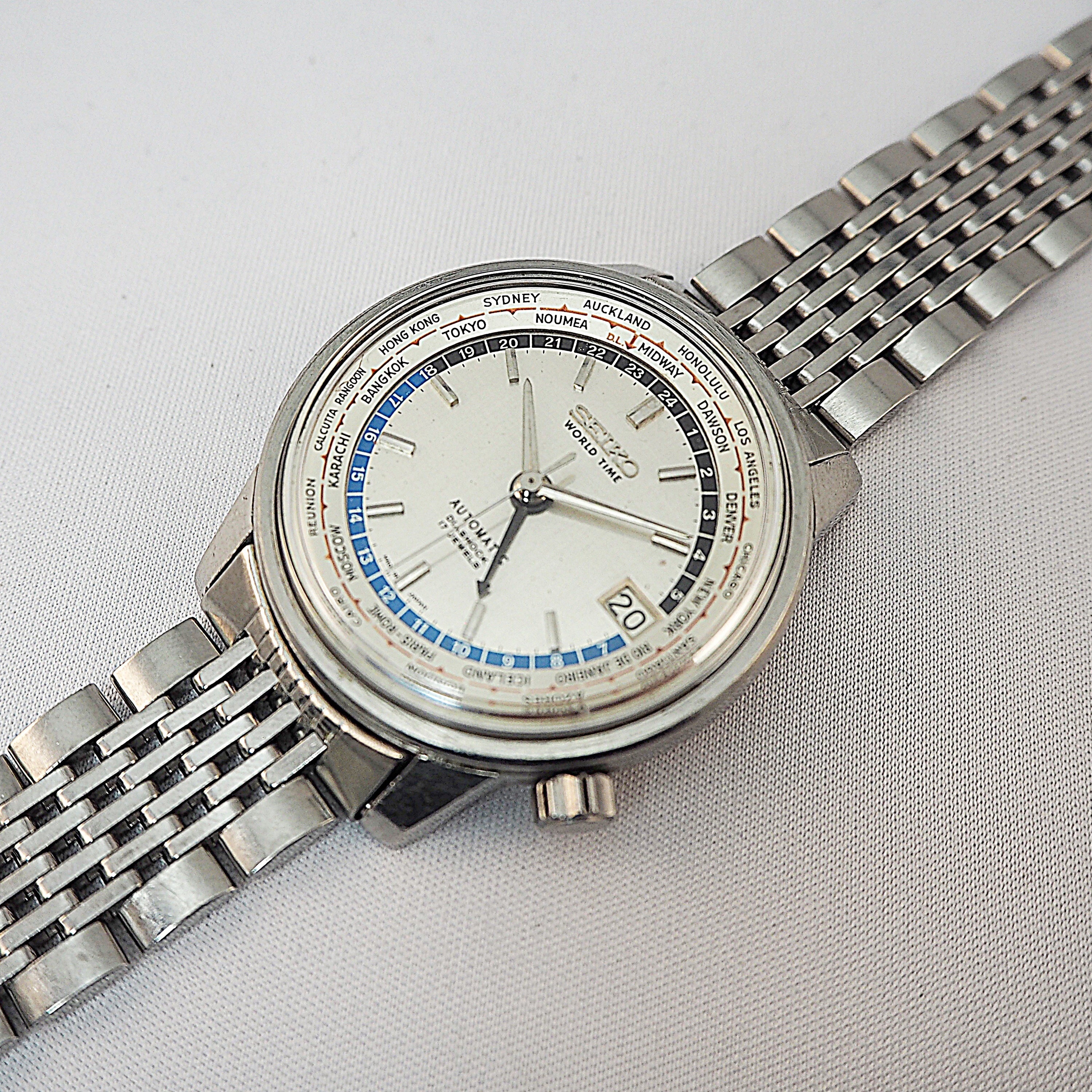 セイコー ワールドタイム1st聖火マーク 1964年製