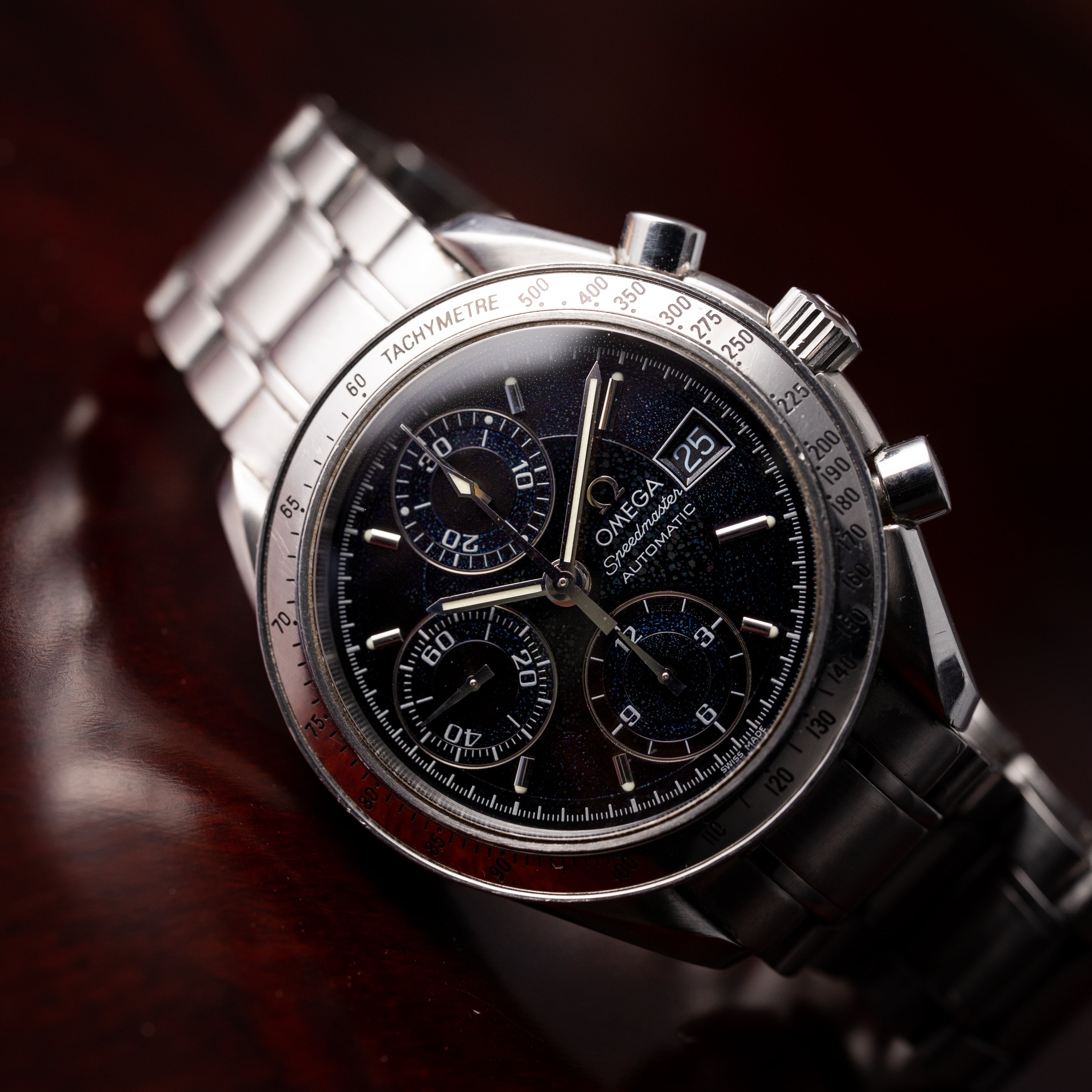 オメガ 1998年製 スピードマスターデイト ブラック 自動巻きクロノグラフ