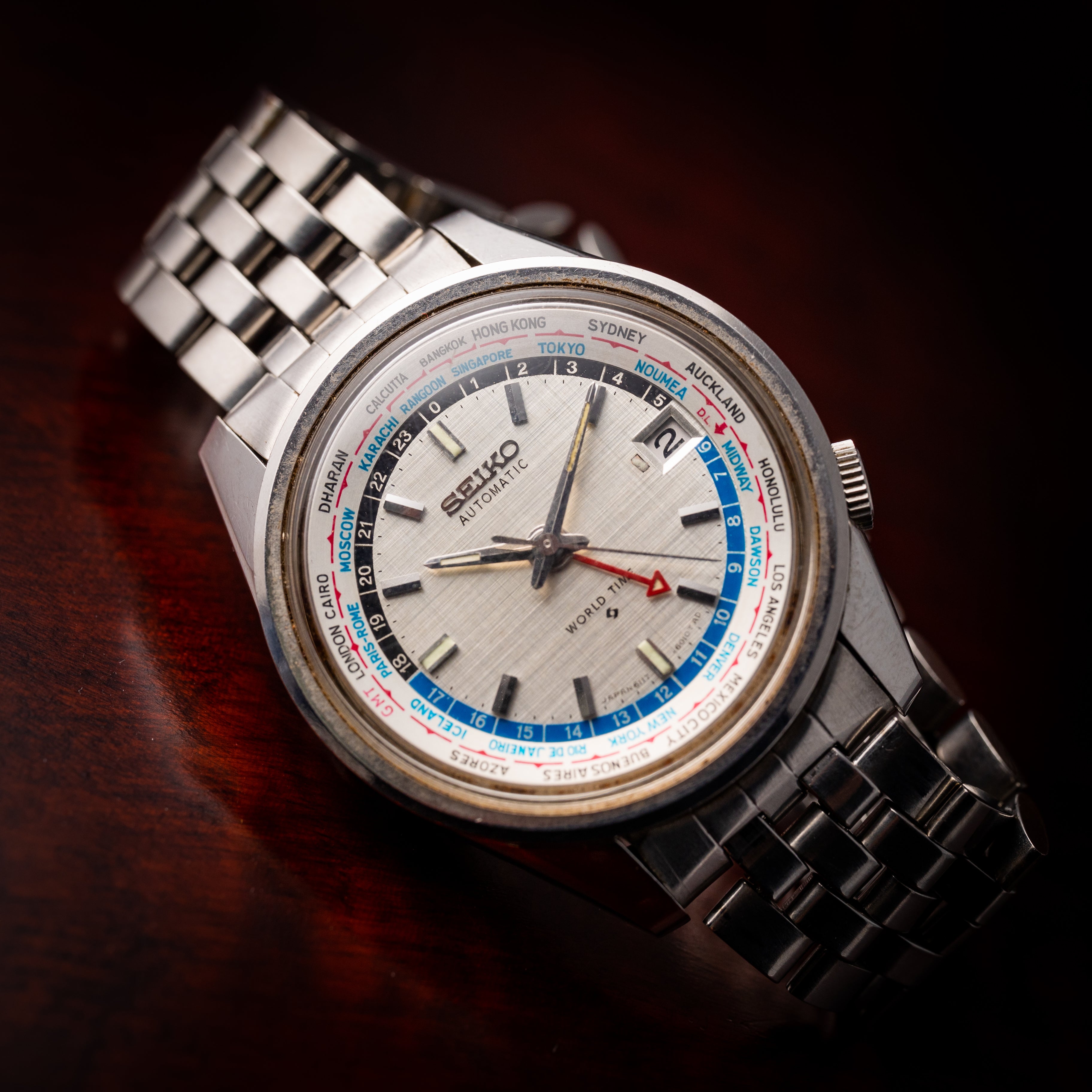 セイコー 1969年製 ワールドタイム セカンド 6117-6010