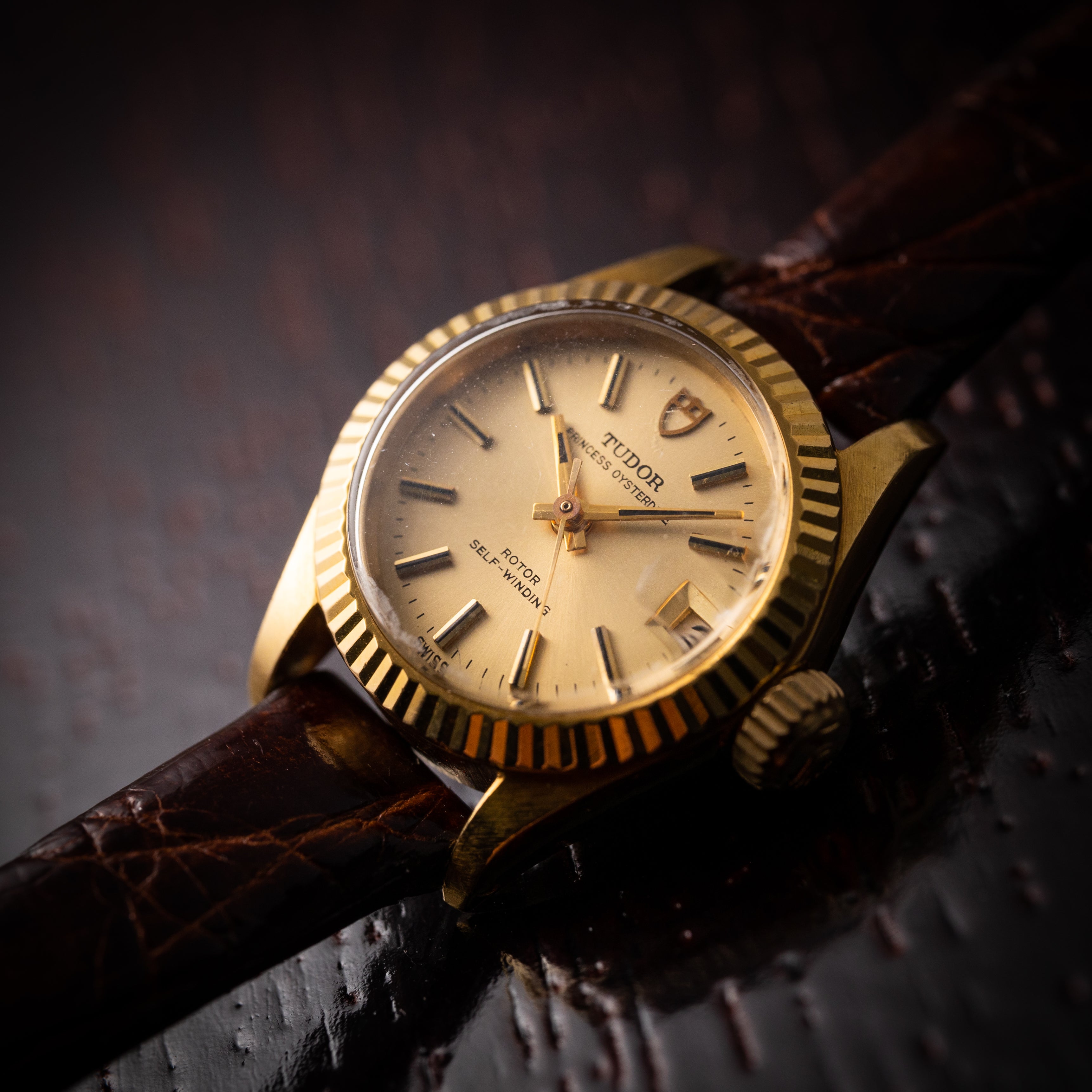 チューダー 1971年製 プリンセスデイト18金無垢ケース Ref.7592