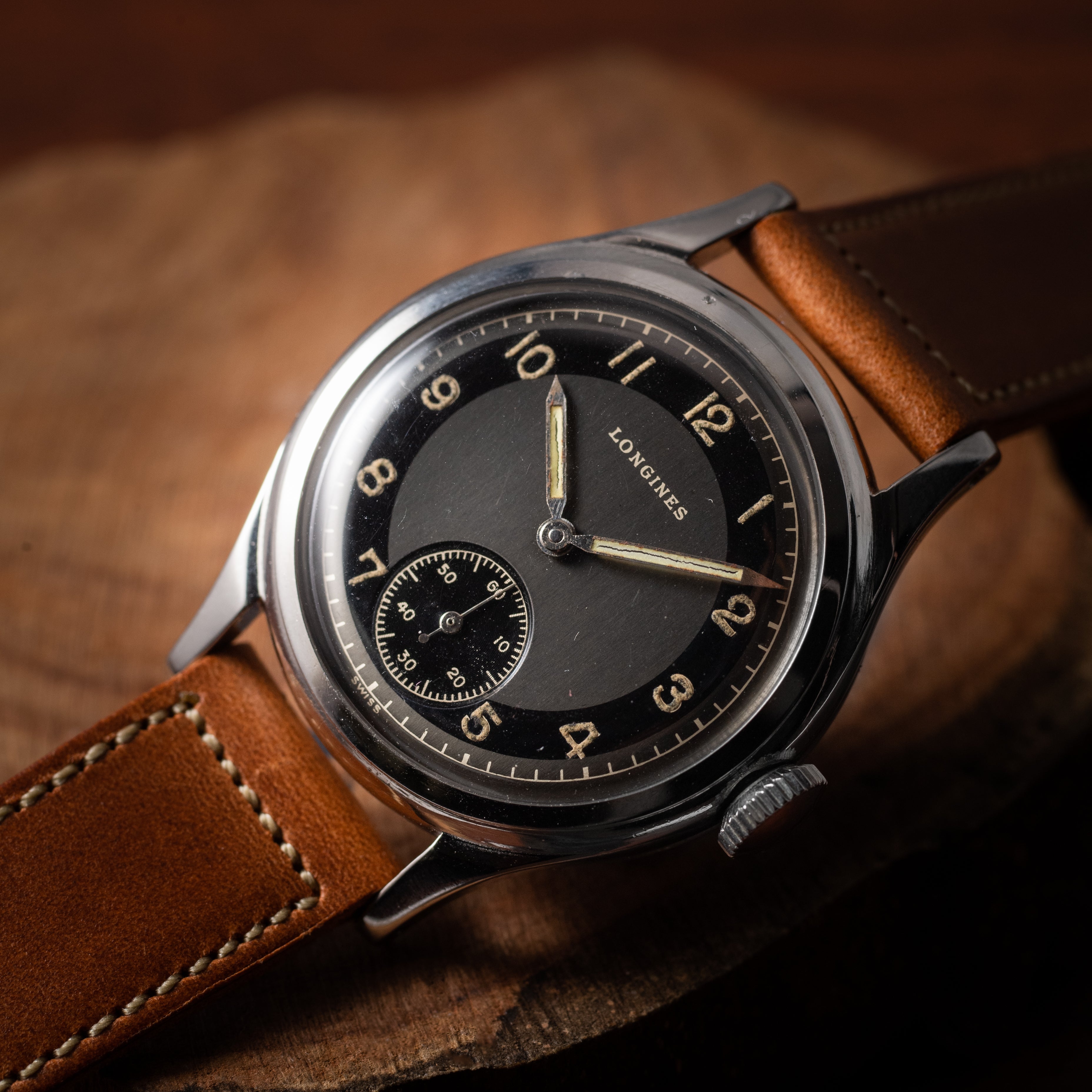 ロンジン ブルズアイ Cal.12.68Z 1940年代製 手巻き