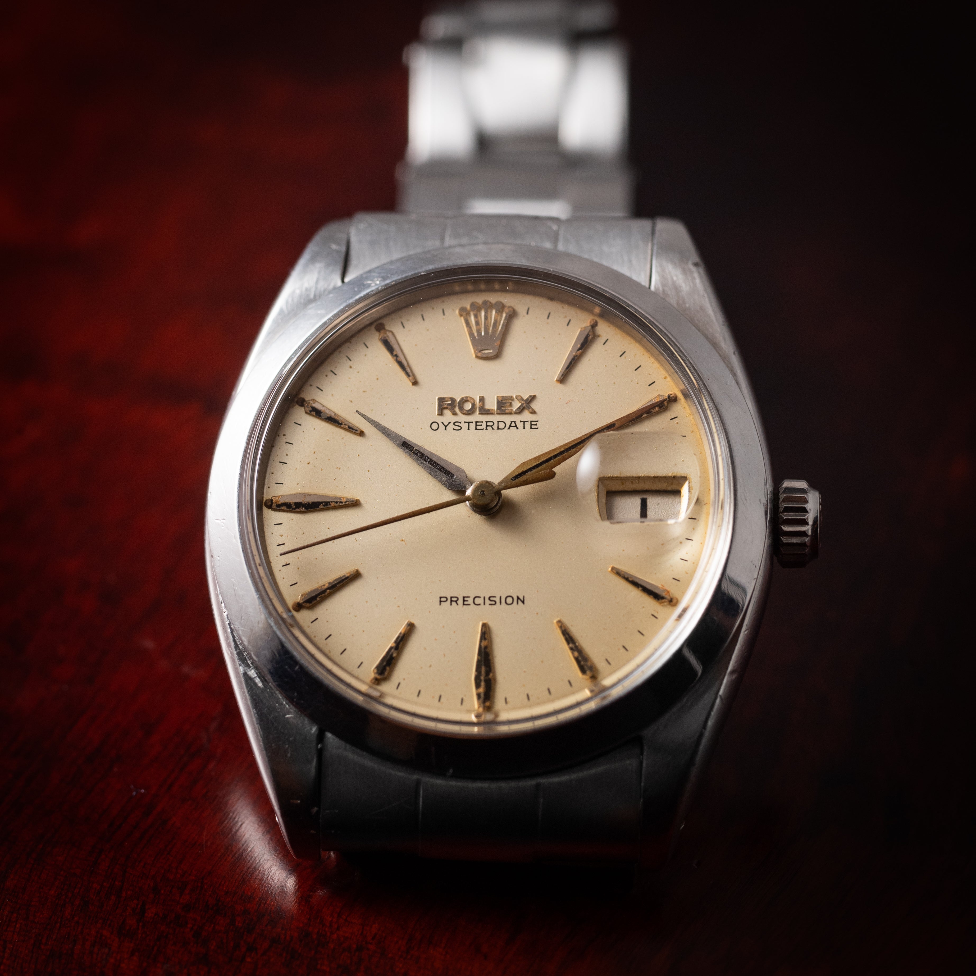 ロレックス オイスターデイト 1962年製 Ref.6694 アルファ針