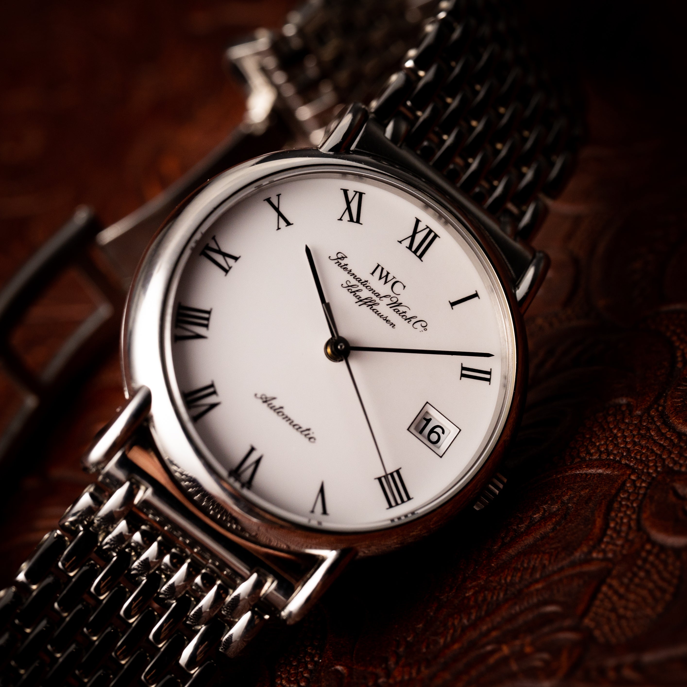 IWC ポートフィノ ホワイトローマン 純正ブレス 2001年製