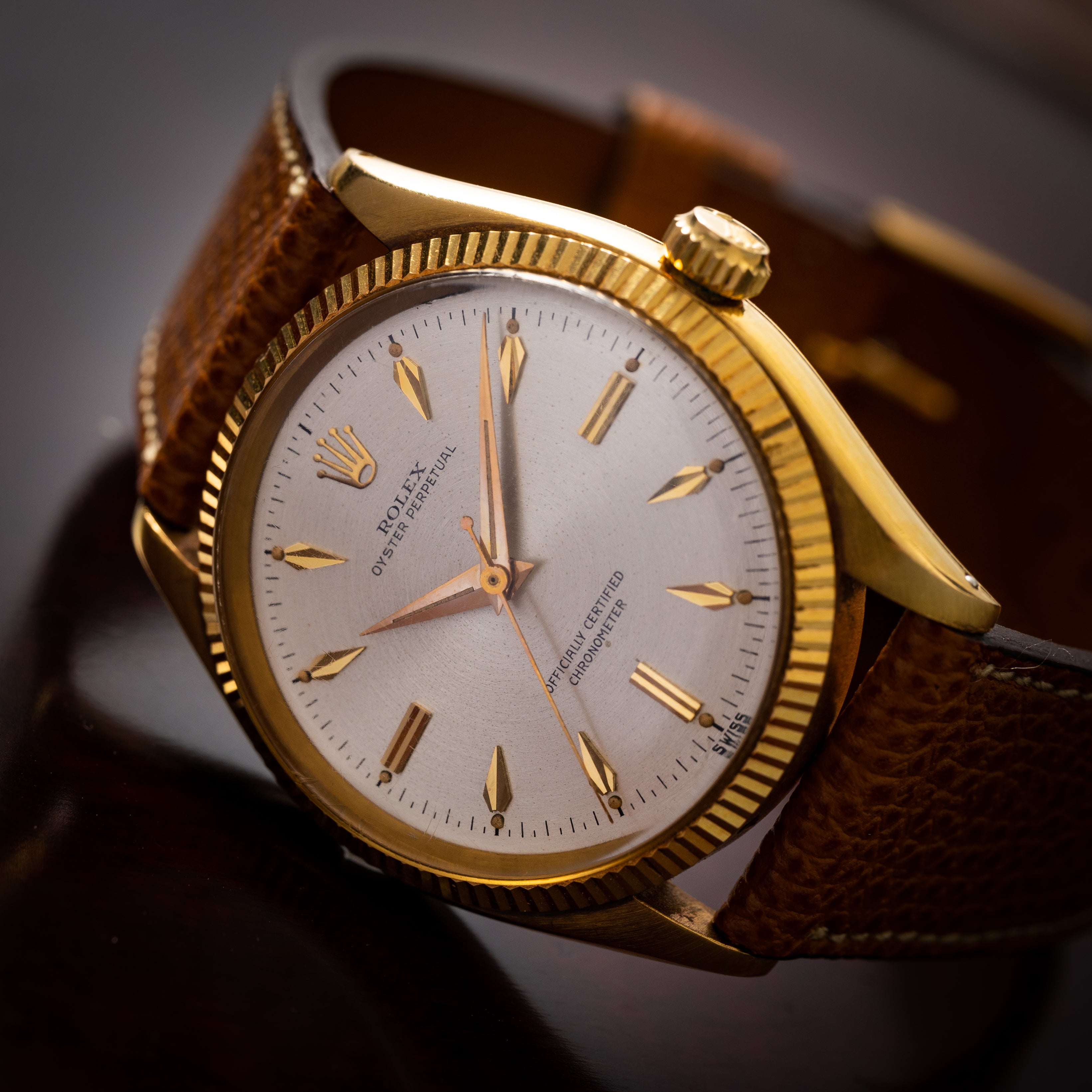 ロレックス オイスター パーペチュアル 18KYG Ref.6567 1950年代製