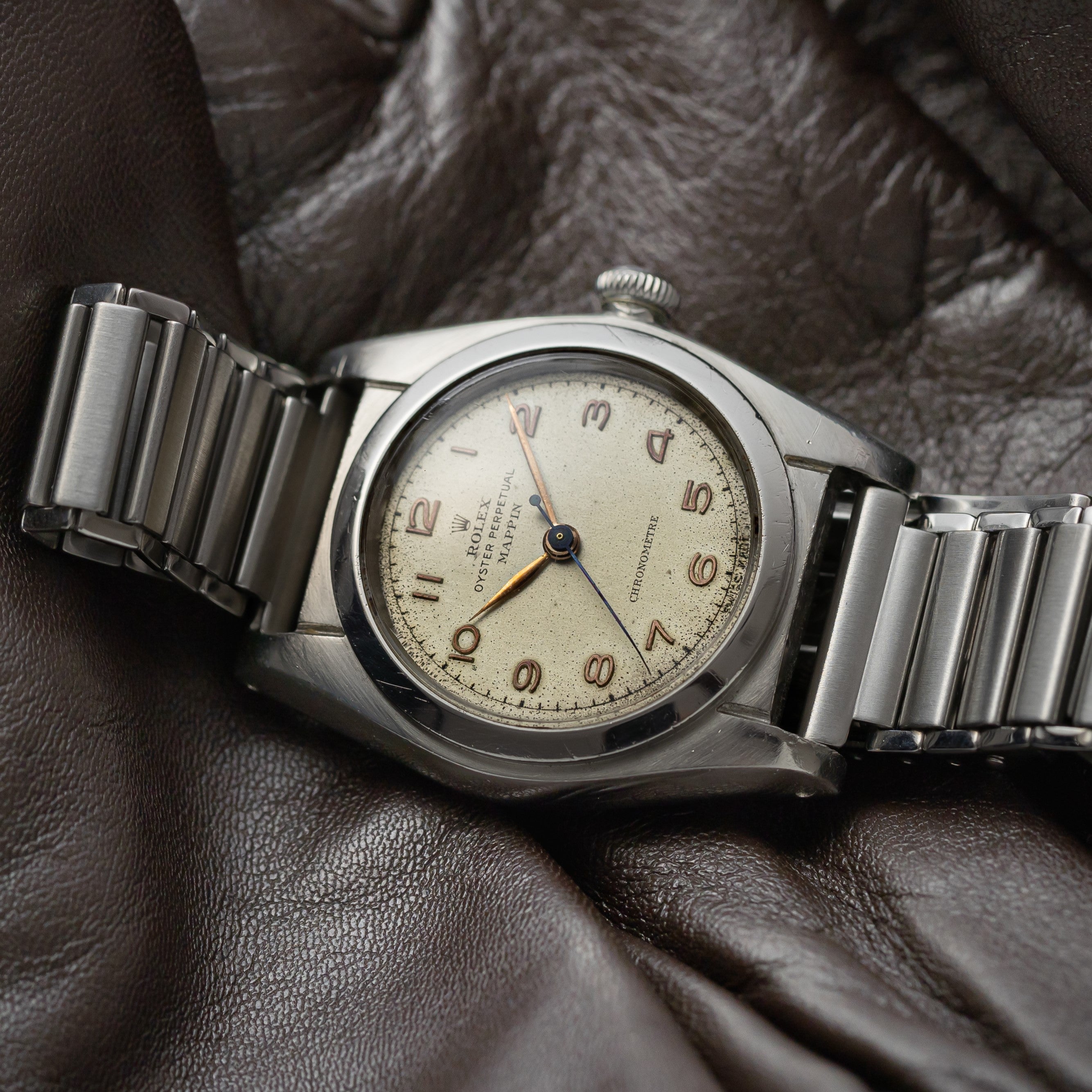 ロレックス バブルバック 1946年製 マッピンＷネーム オリジナルアラビアダイヤル Ref.2940