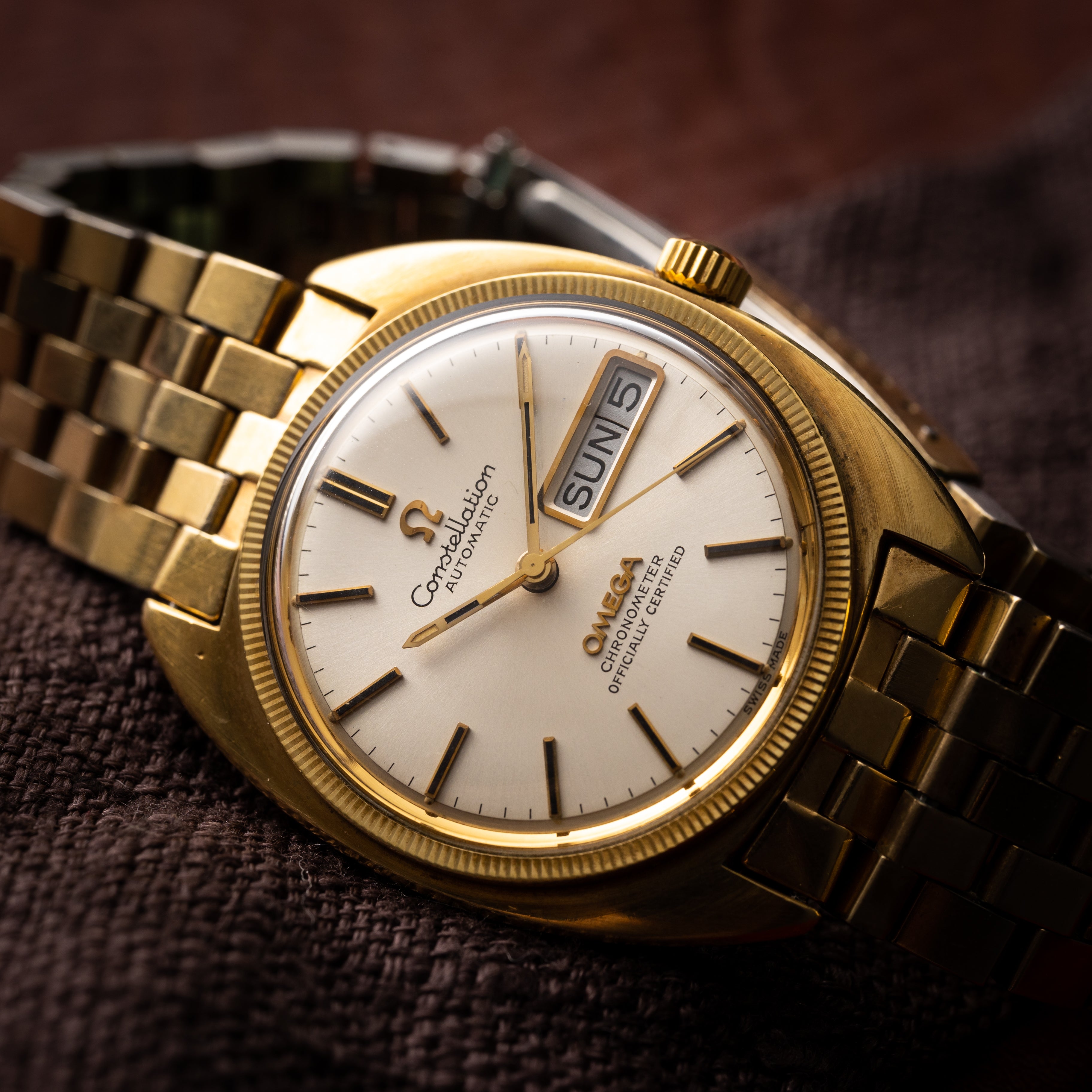 オメガ コンステレーション クロノメーター 1970年製/昭和45年製 ジェンタ 金張り ブレス付き