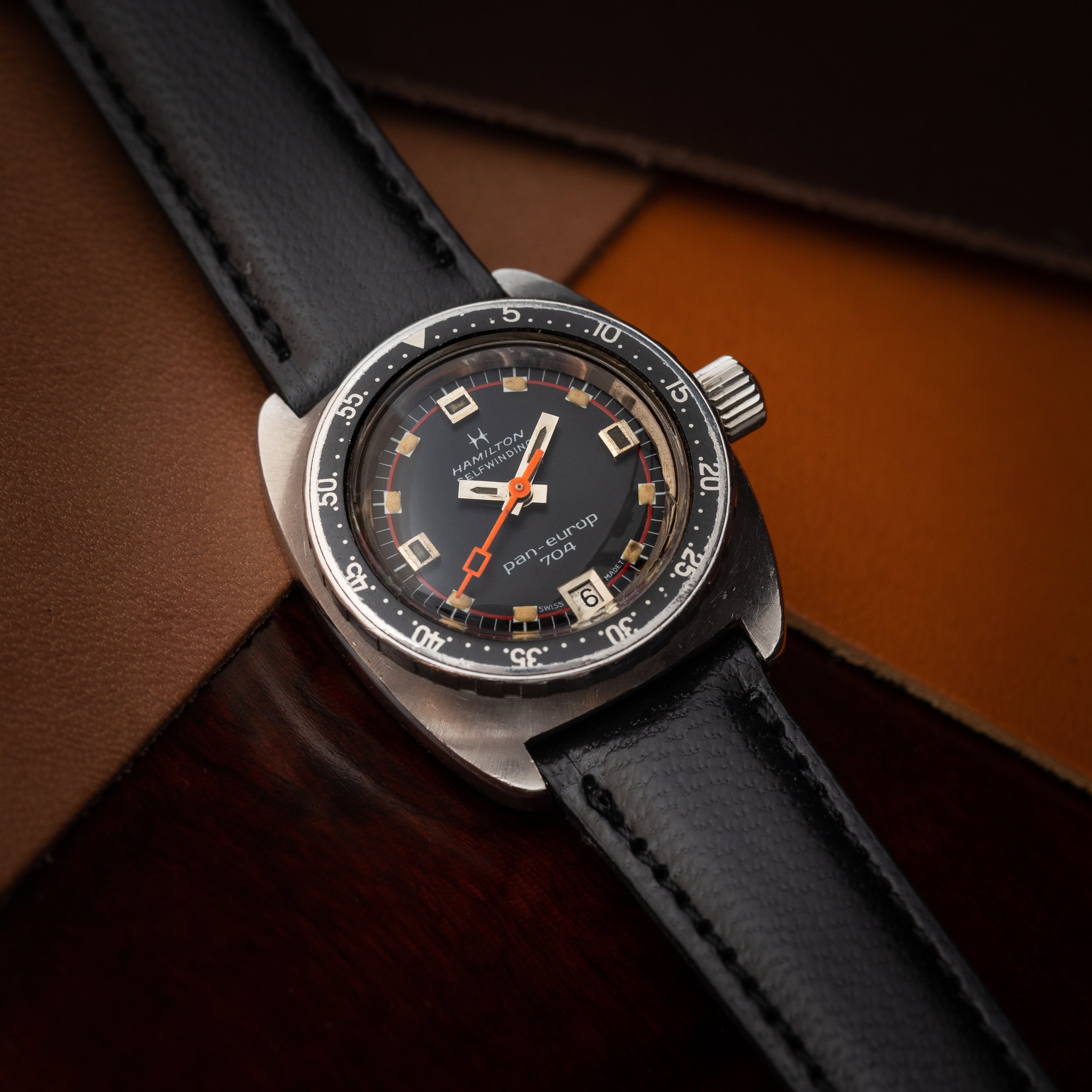 ハミルトン レディースダイバー 200m 1960年代 Pan-Europ704 自動巻き