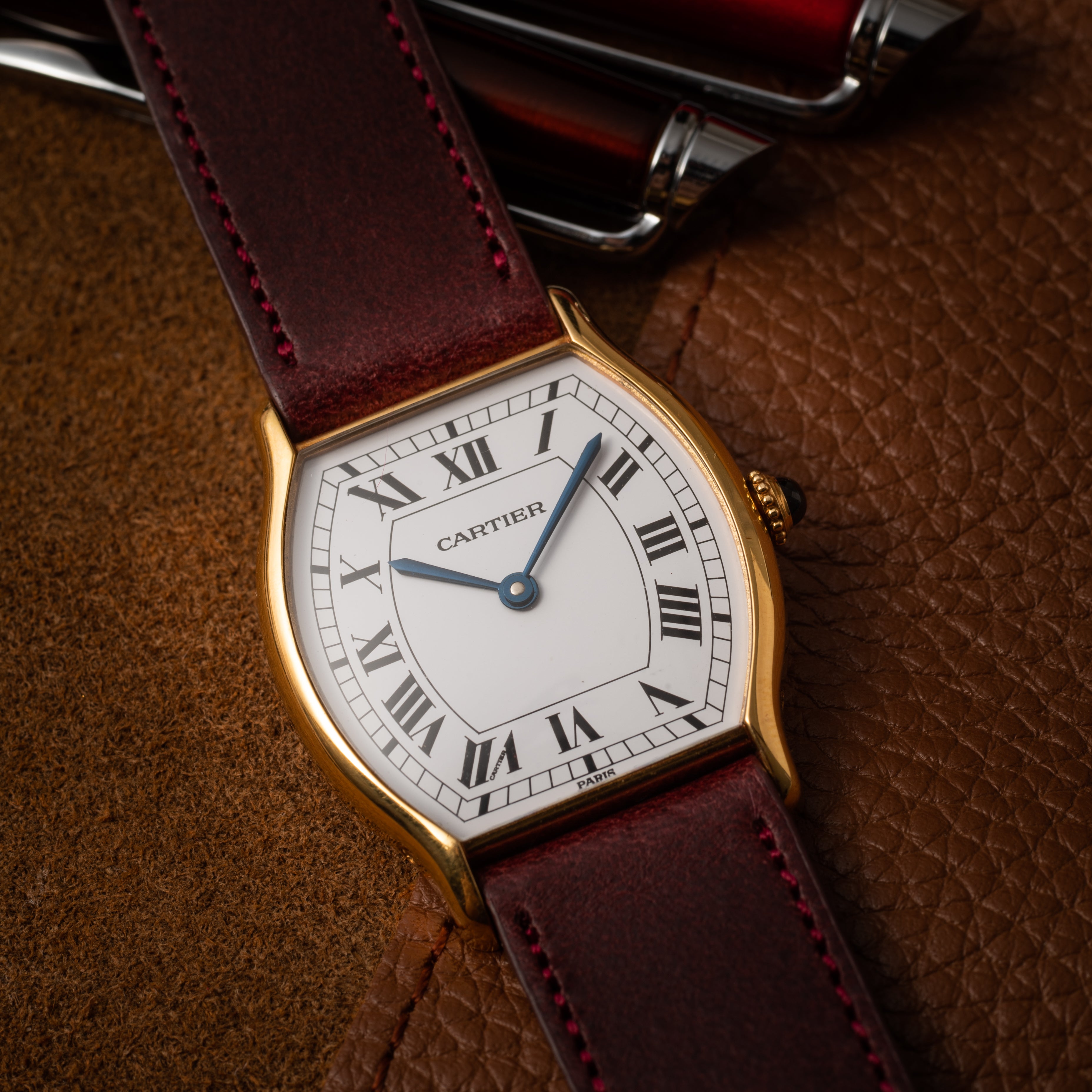 カルティエ トーチュLM PARIS 18金無垢イエローゴールド 1980年代製　パリスダイヤル