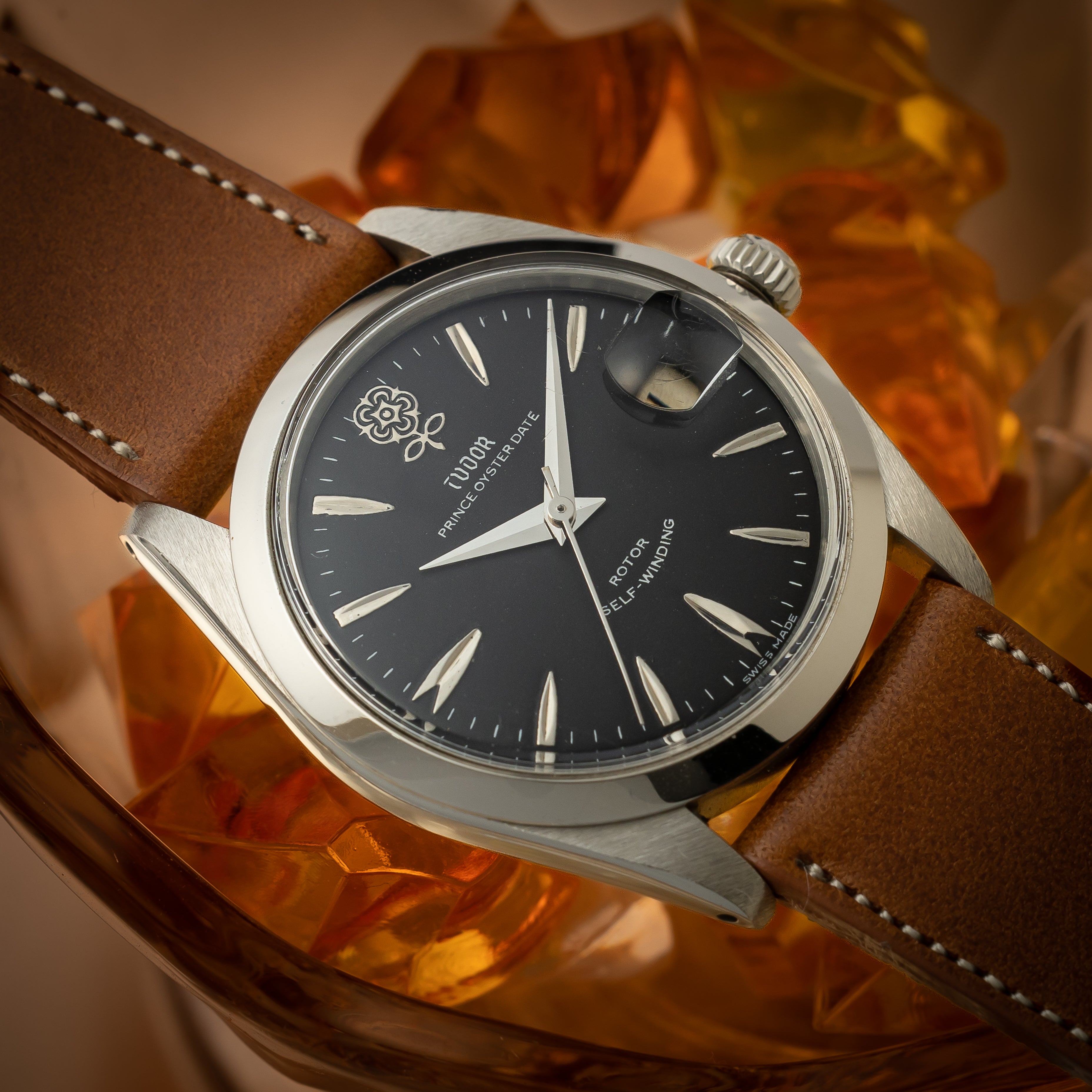 チューダー デカバラ 1968年製 オイスタープリンスデイト ブラックダイヤル