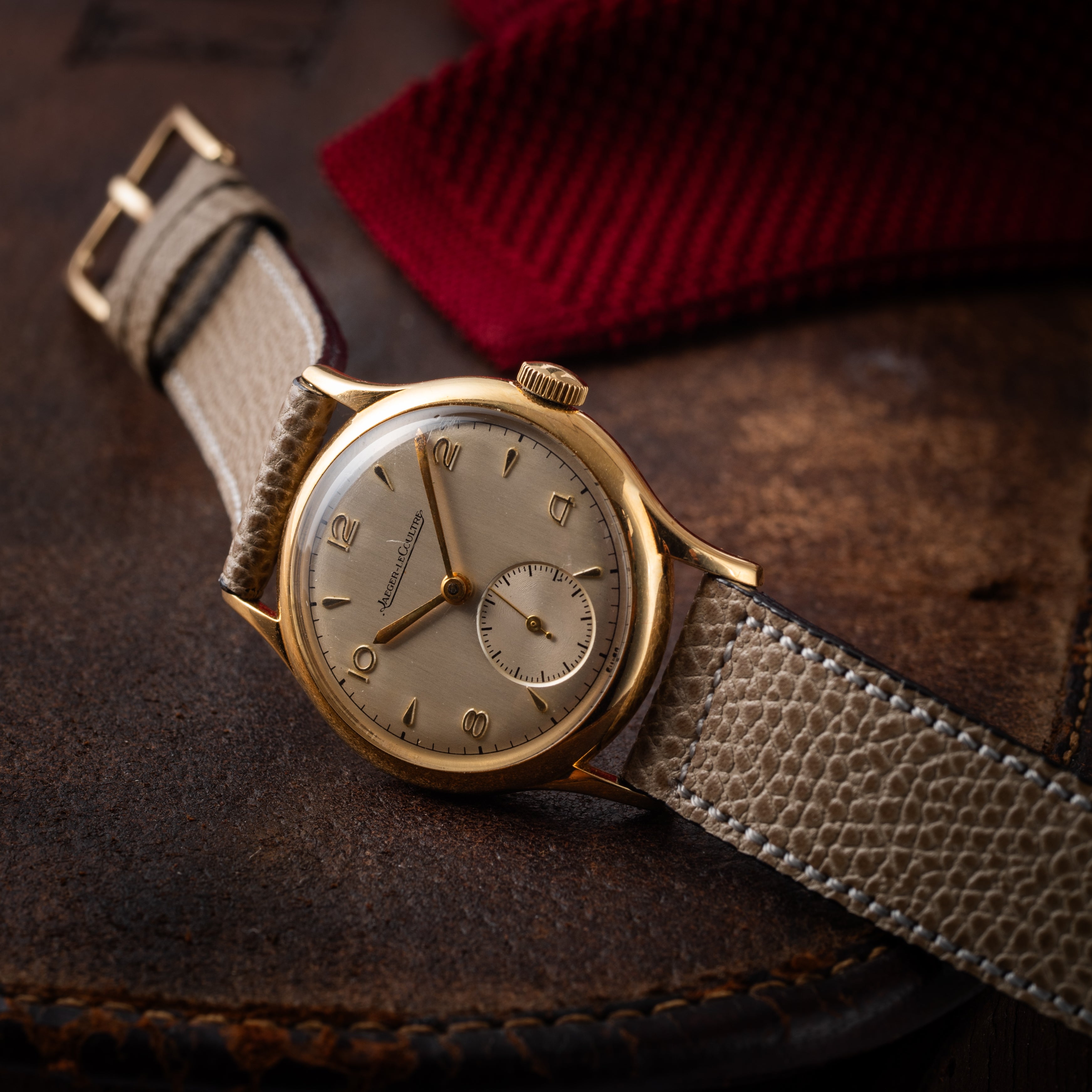 ジャガールクルト 18YG 手巻き スモールセコンド 1950年代