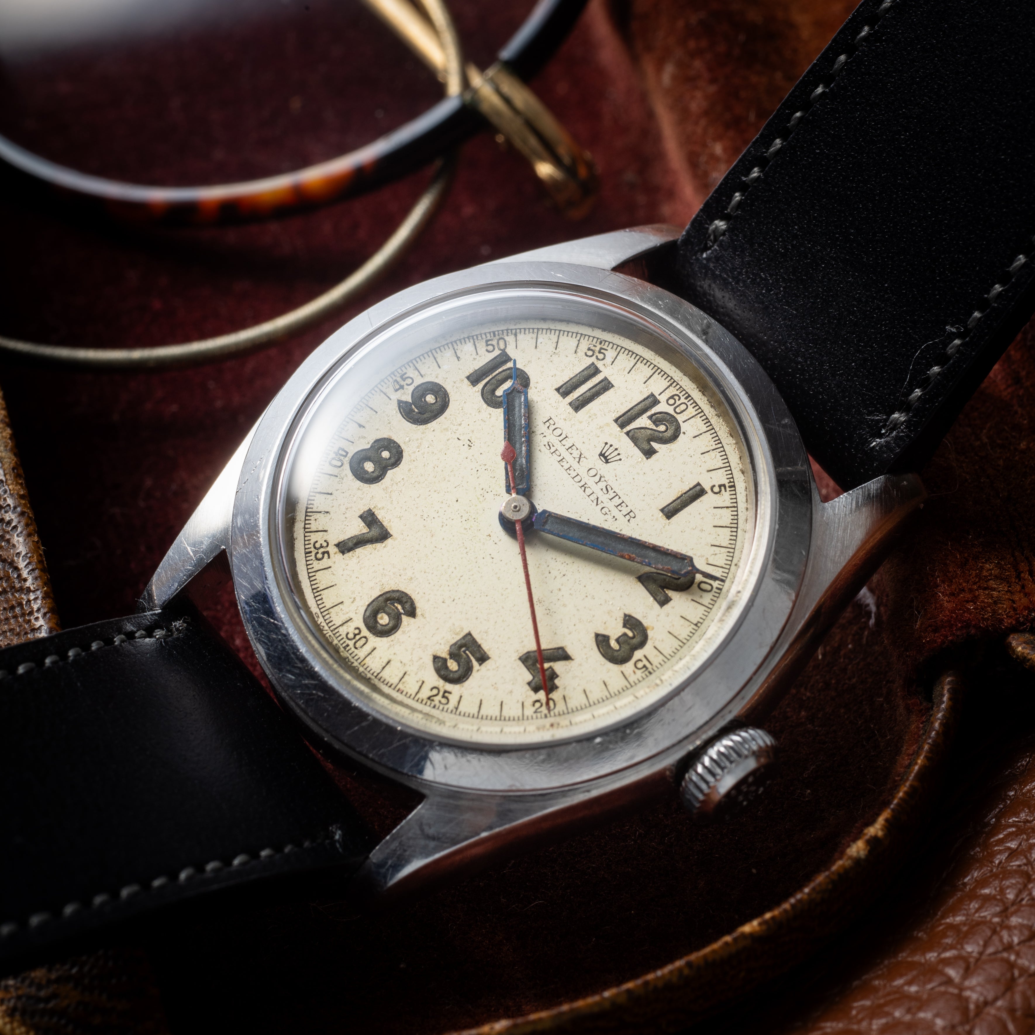 ロレックス スピードキング 1947年製 手巻き アラビアダイヤル Ref.4220