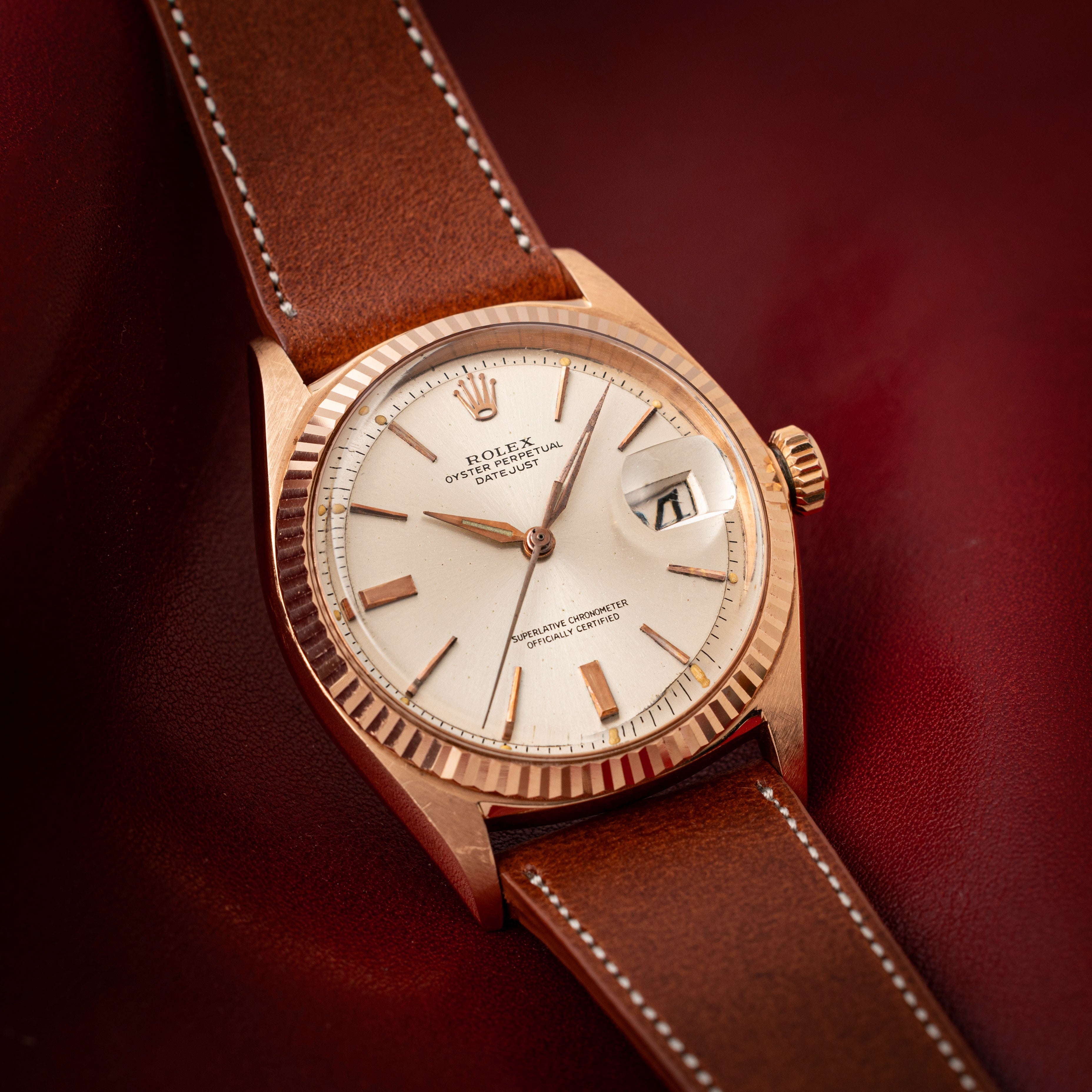 ロレックス デイトジャスト Ref.1601 ピンクゴールド 1960年代